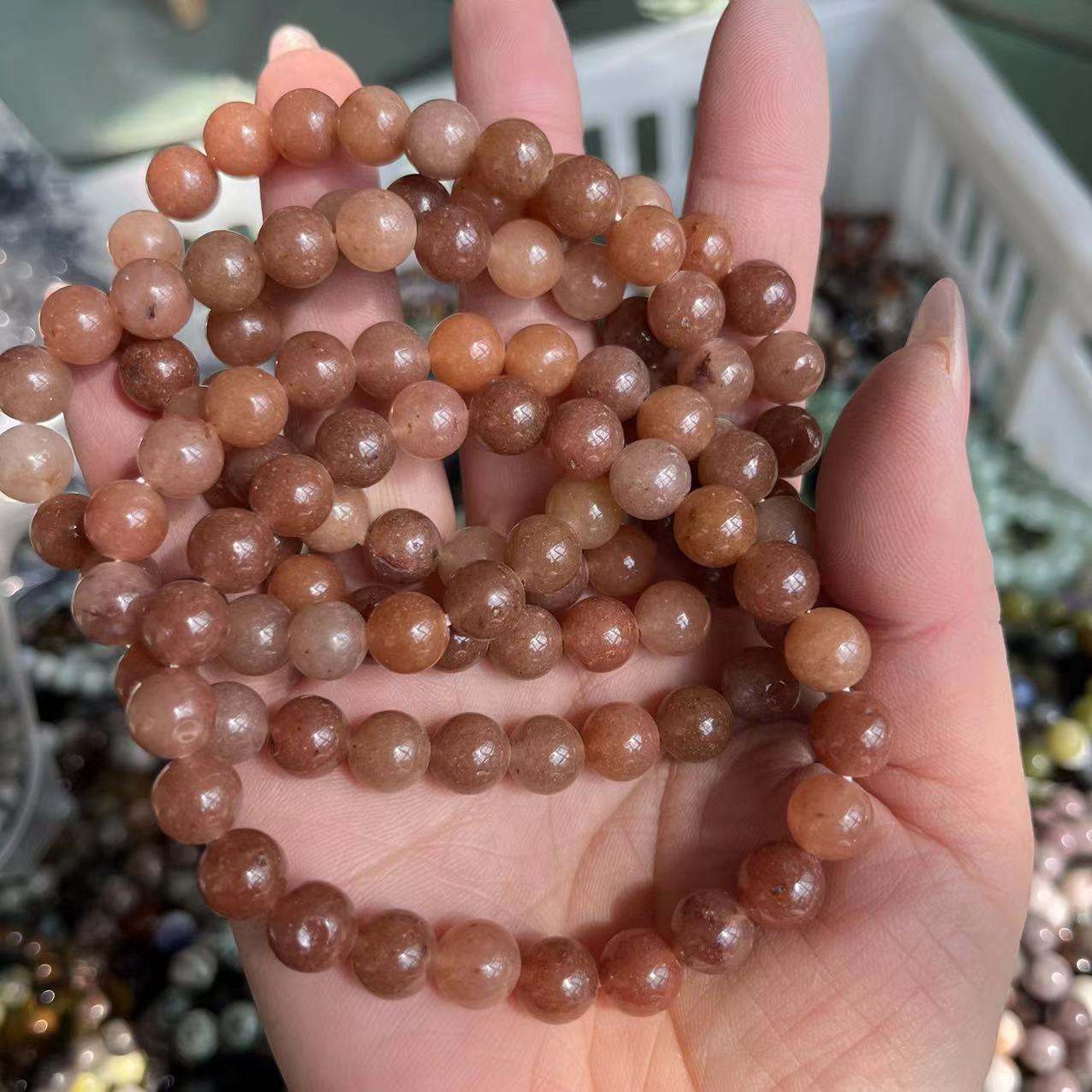 Natural crystal bracelet mixed material bracelet