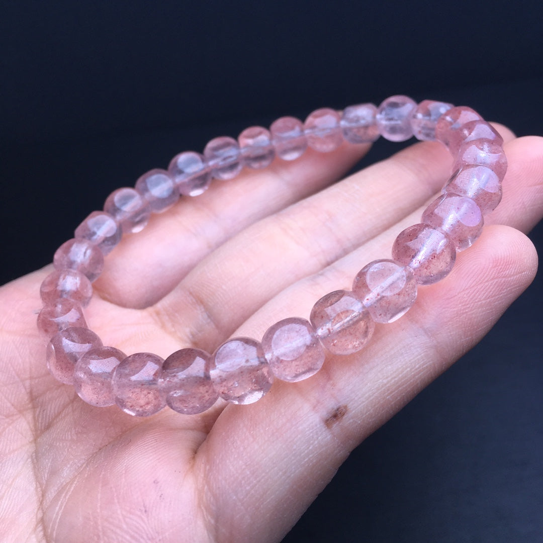 Strawberry Crystal Sugar Cube Bracelet