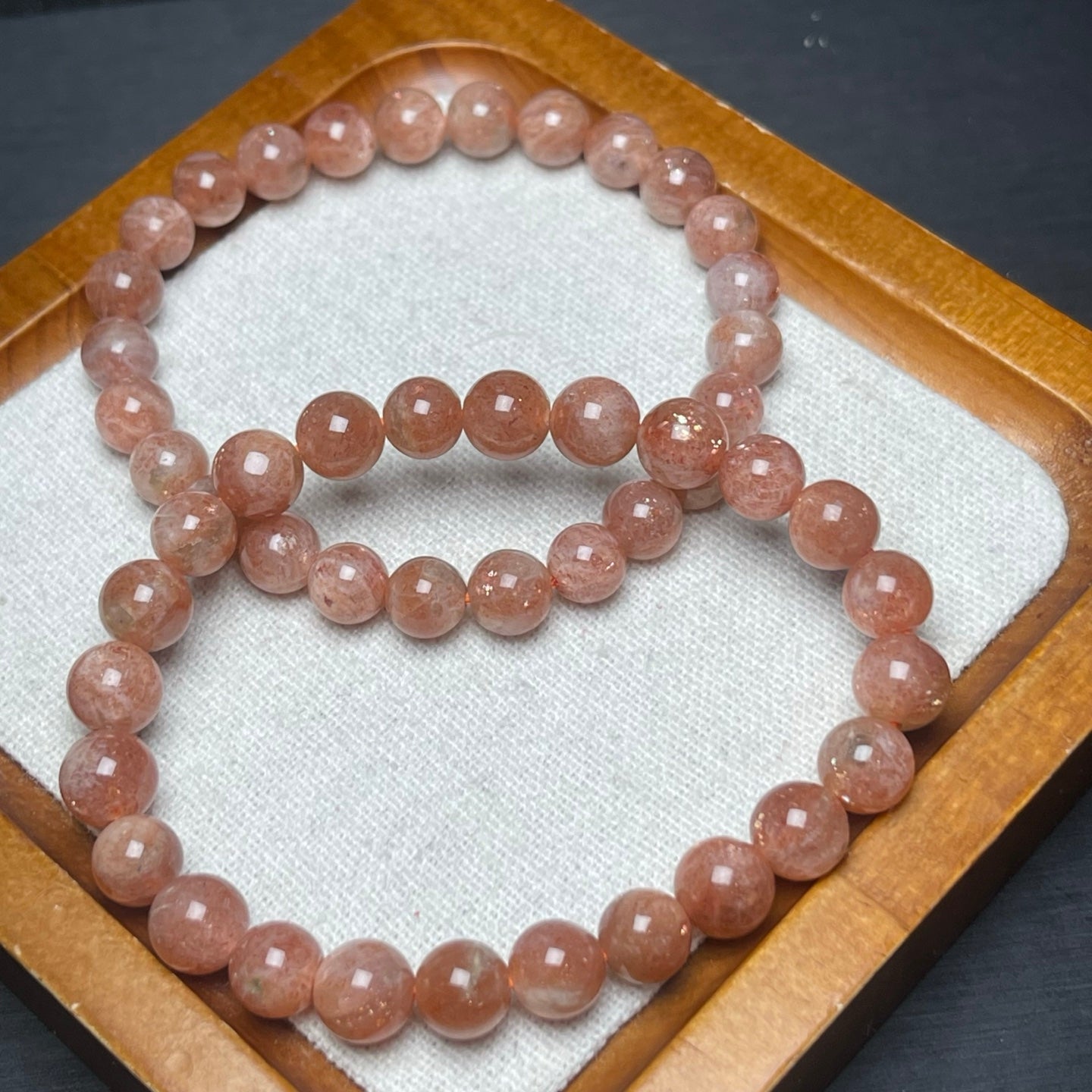 Gold Strawberry Crystal Loop Bracelet