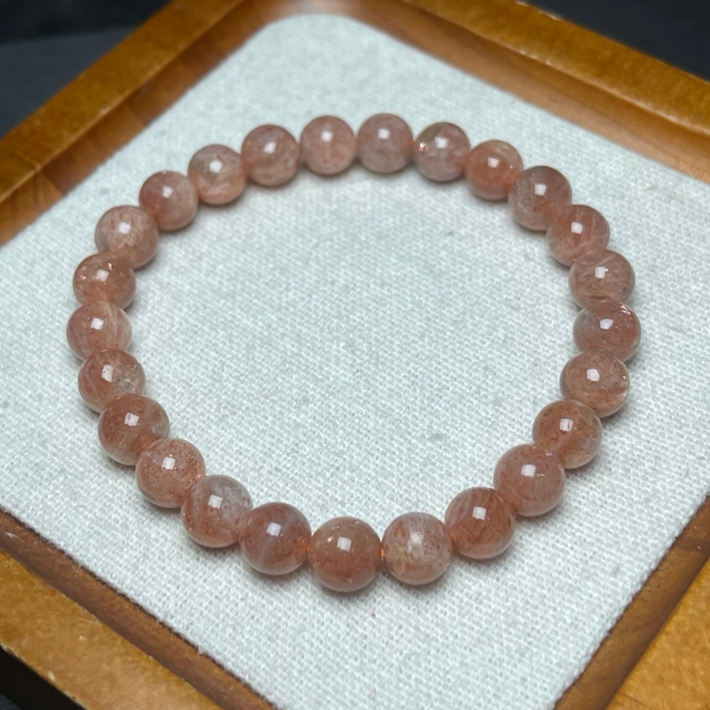 Gold Strawberry Crystal Loop Bracelet