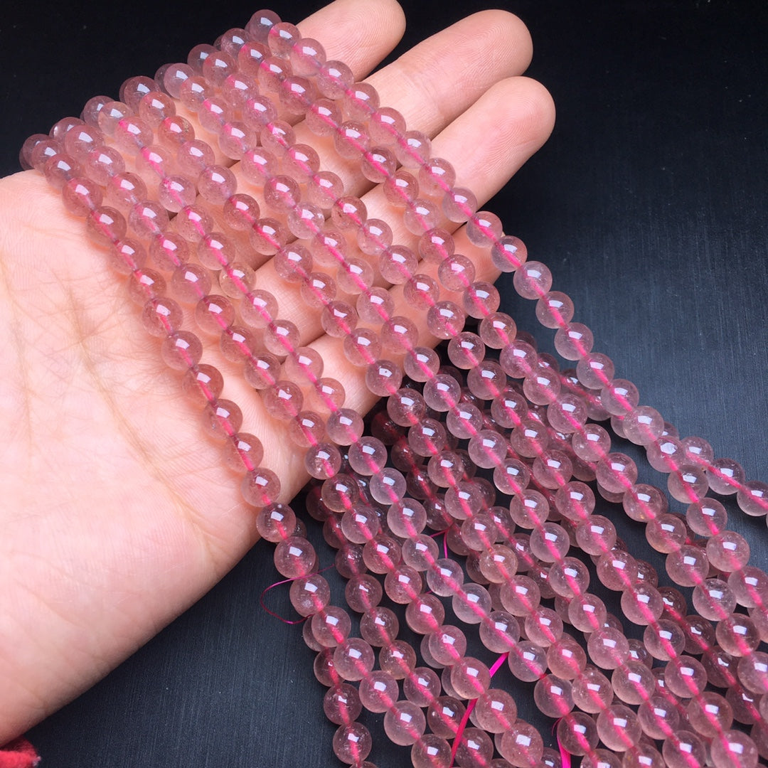 Strawberry Quartz Multi-Circle Bracelet