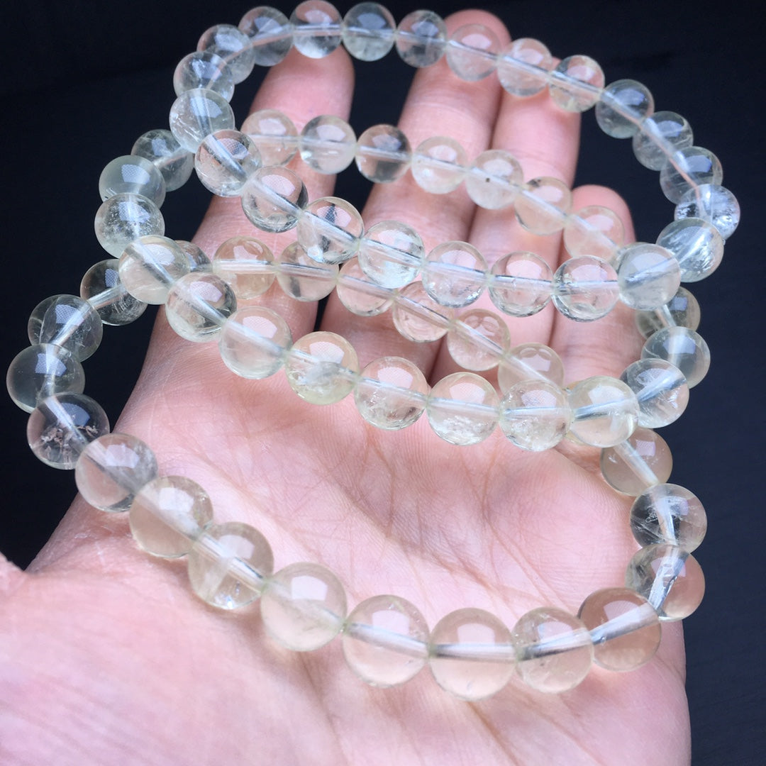 Lemon Yellow Asai Single Loop Crystal Bracelet