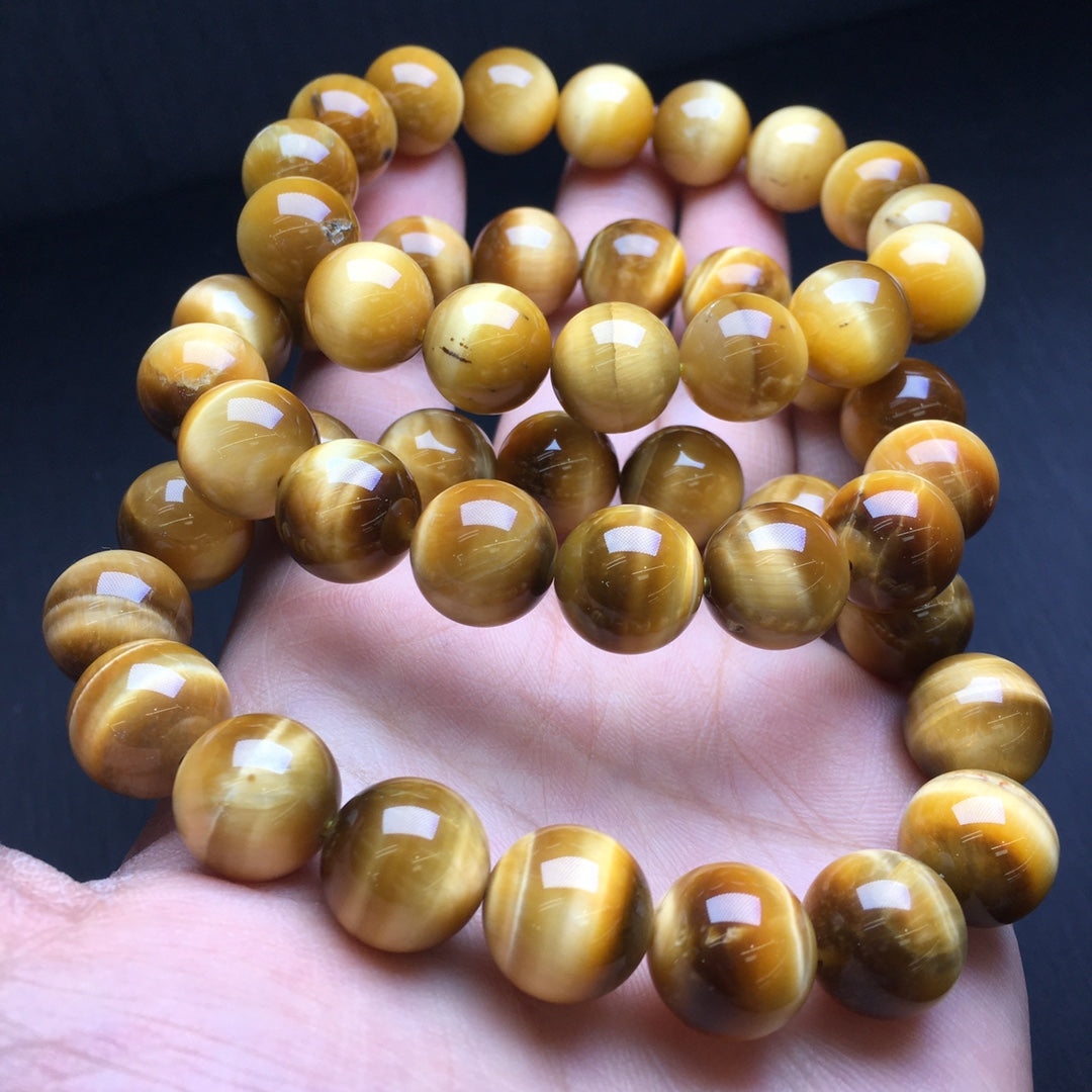 Gold Tiger Eye Single Loop Bracelet