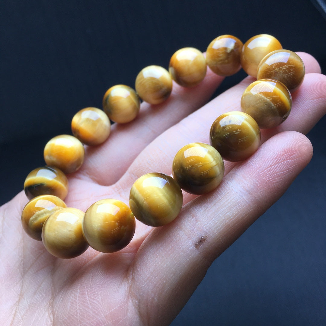 Gold Tiger Eye Single Loop Bracelet