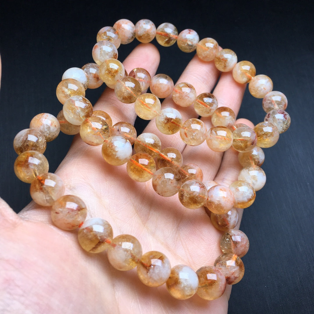 Yellow Tower Crystal Milk Cap Bracelet