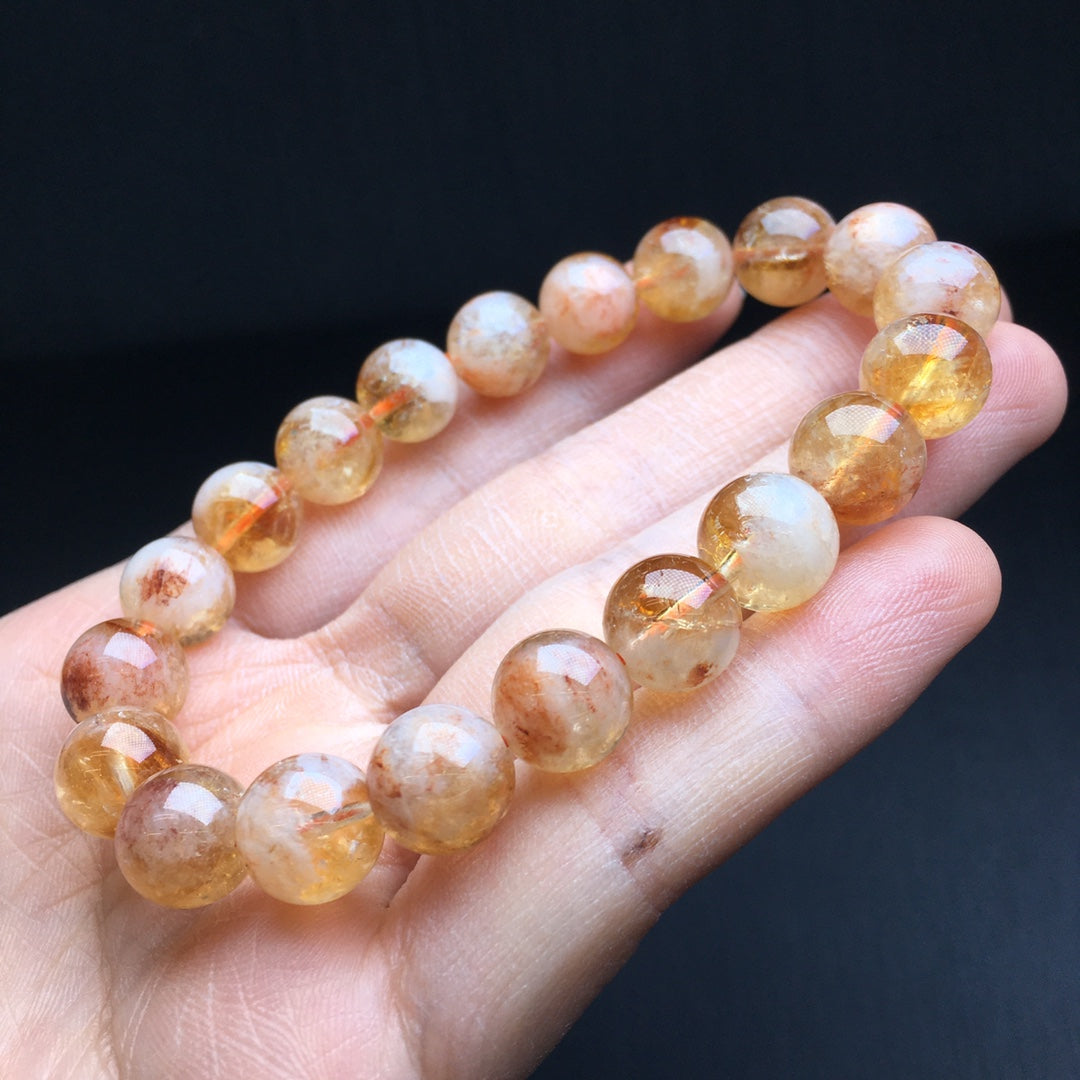 Yellow Tower Crystal Milk Cap Bracelet
