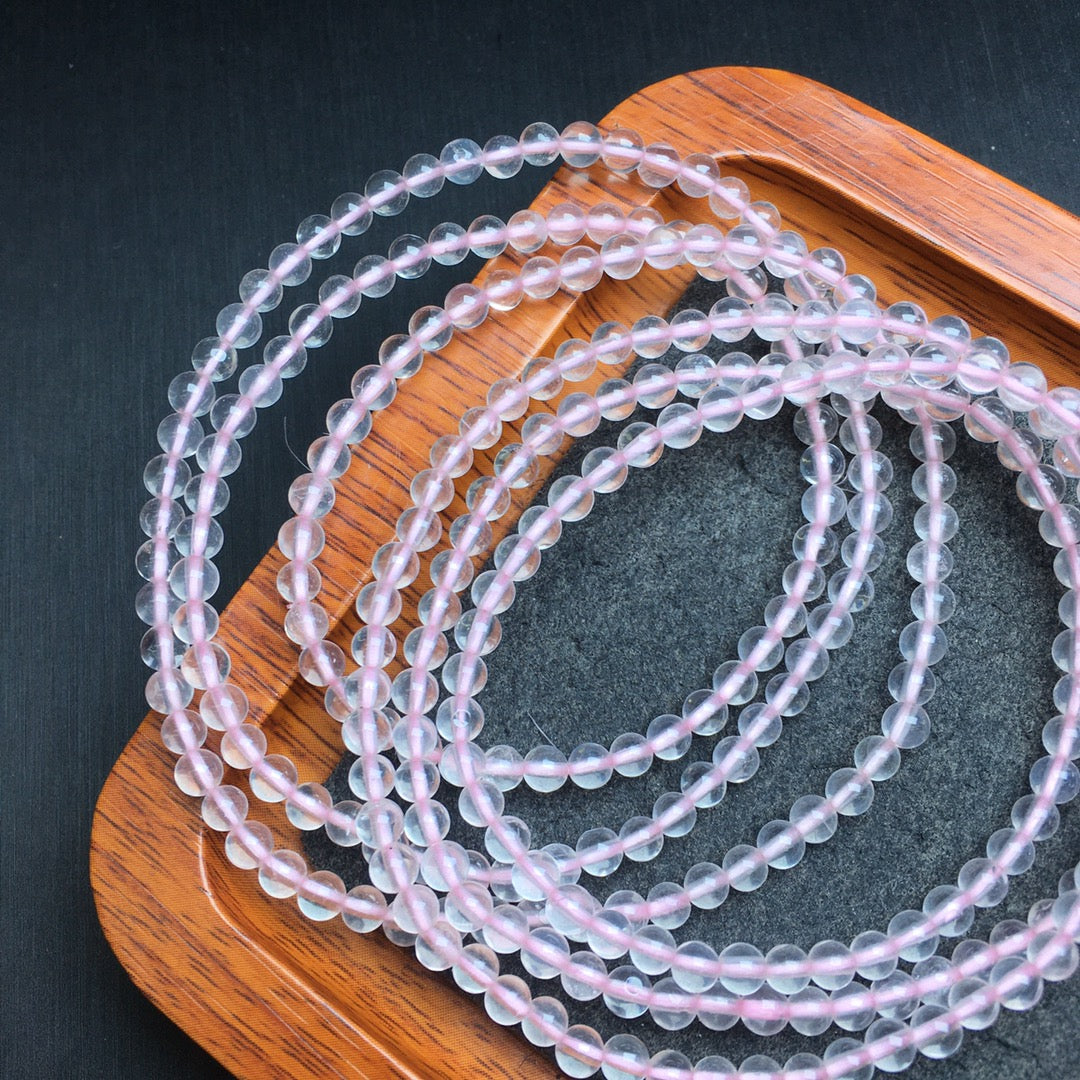 Pink Crystal Loop Bracelet