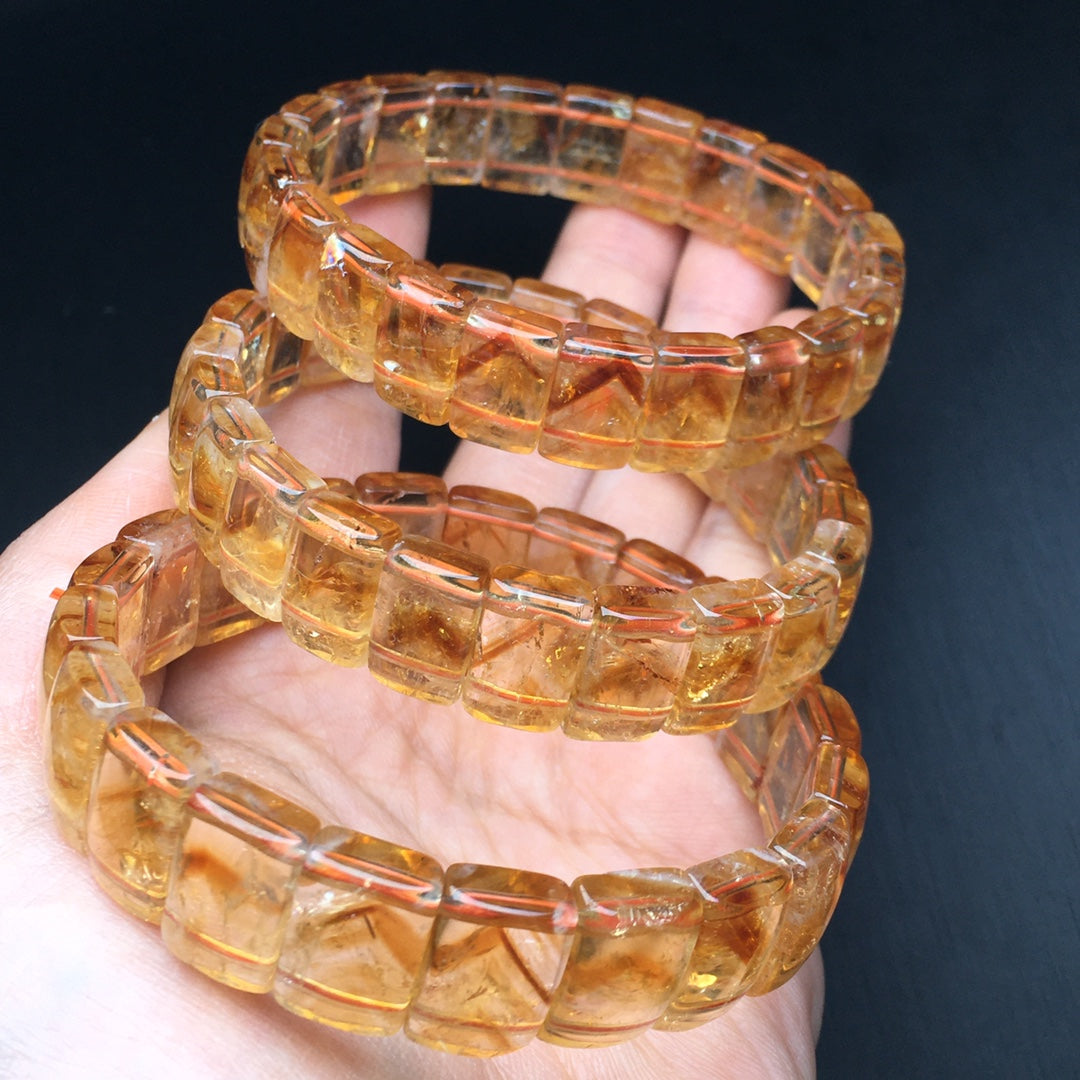 Yellow Tower Crystal Hand Brand Crystal Bracelet