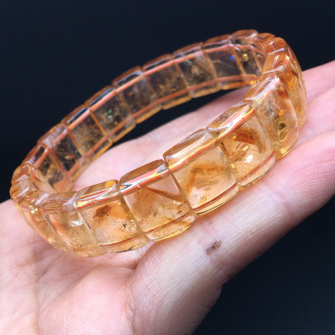 Yellow Tower Crystal Hand Brand Crystal Bracelet