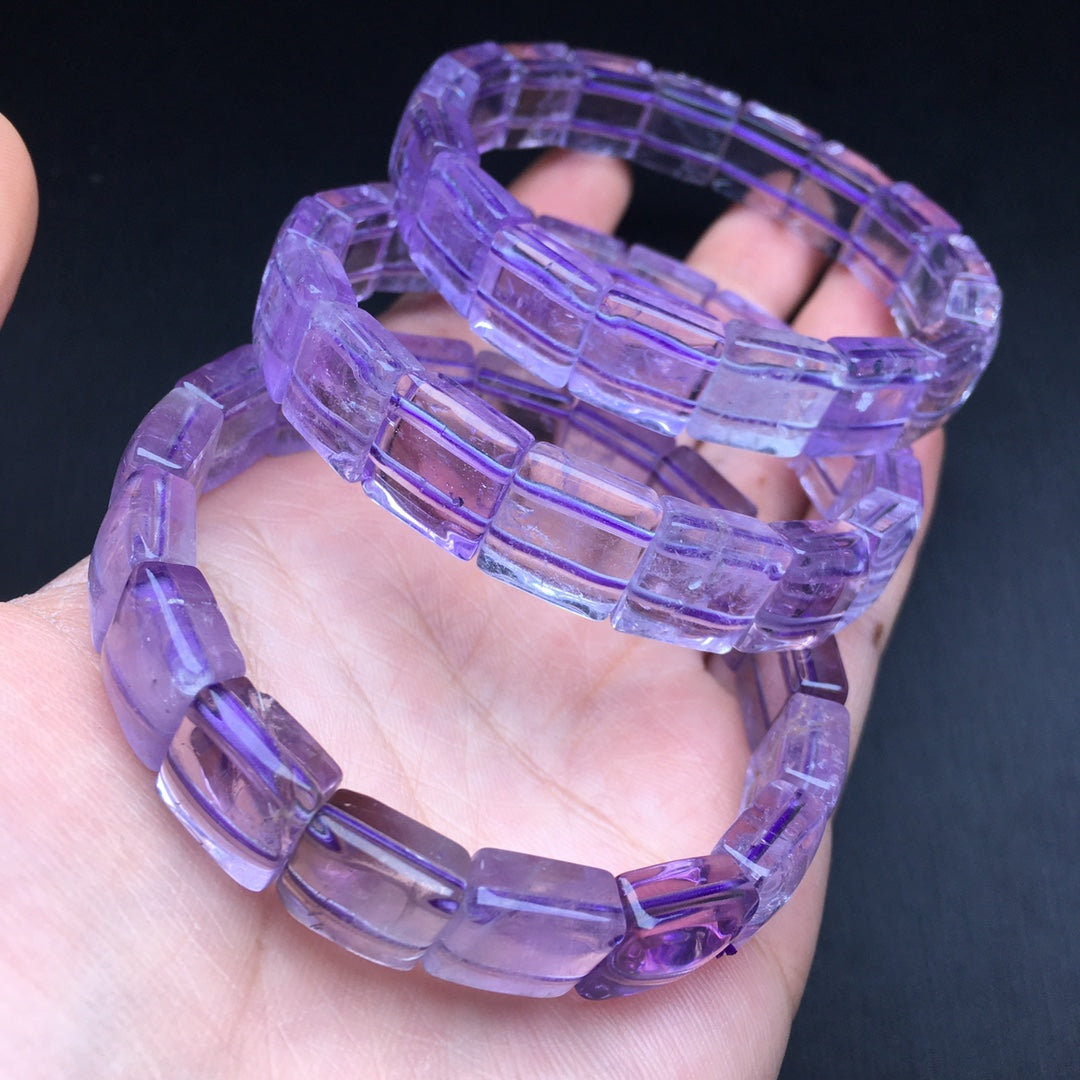 Amethyst hand brand Wu Shi Pai crystal bracelet
