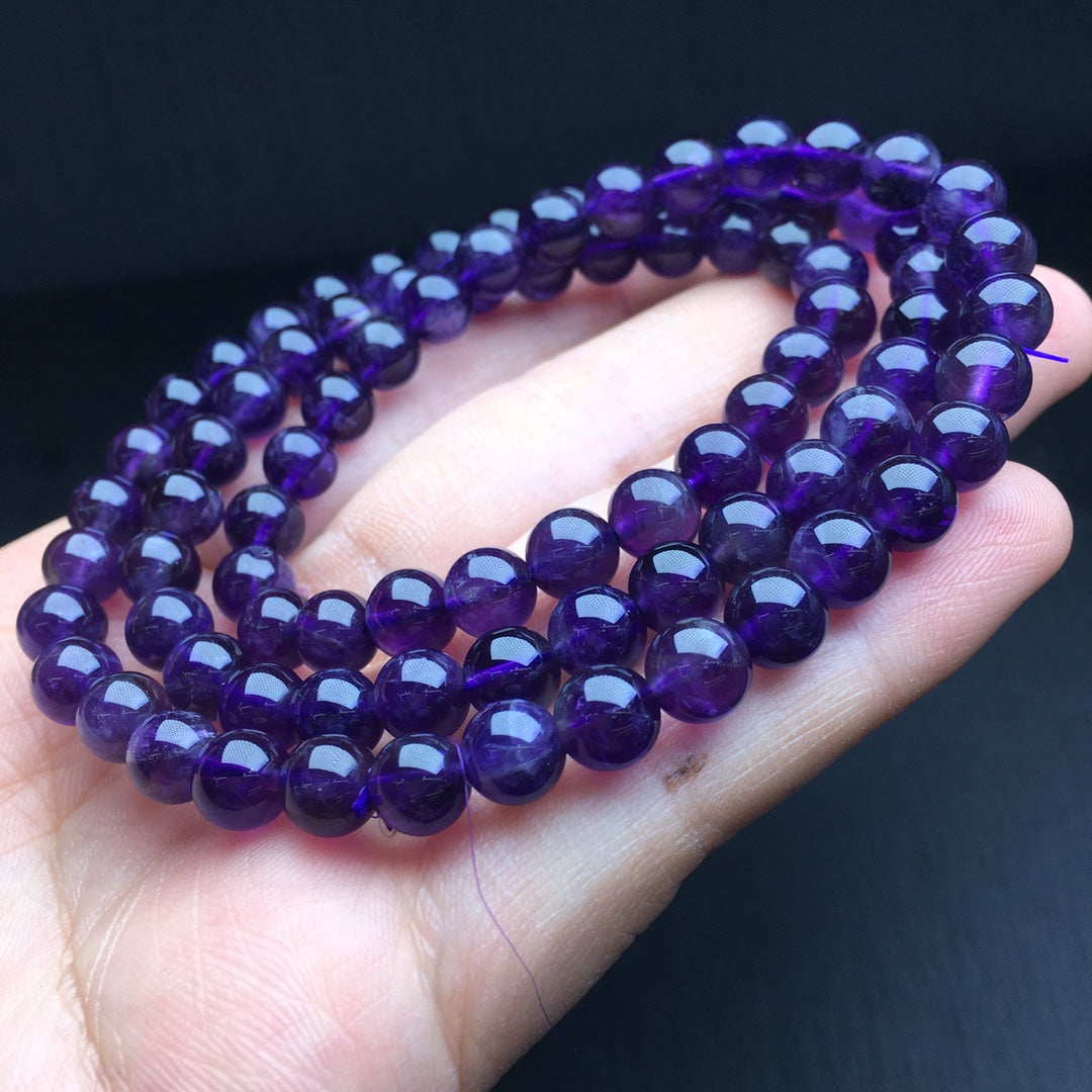 Uruguayan Amethyst Multi-Circle Crystal Bracelet