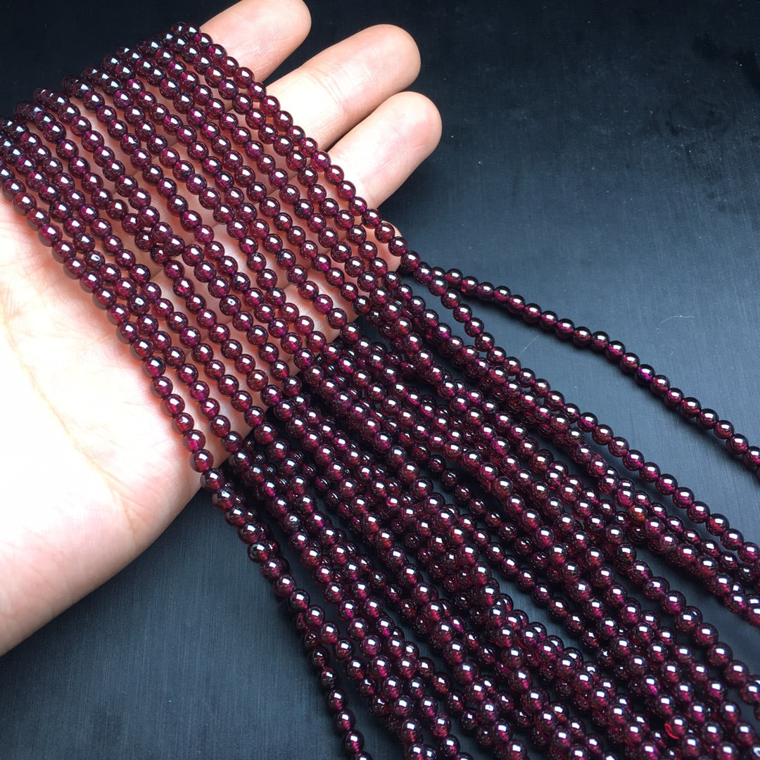 Amethyst garnet multi-loop single-loop crystal bracelet