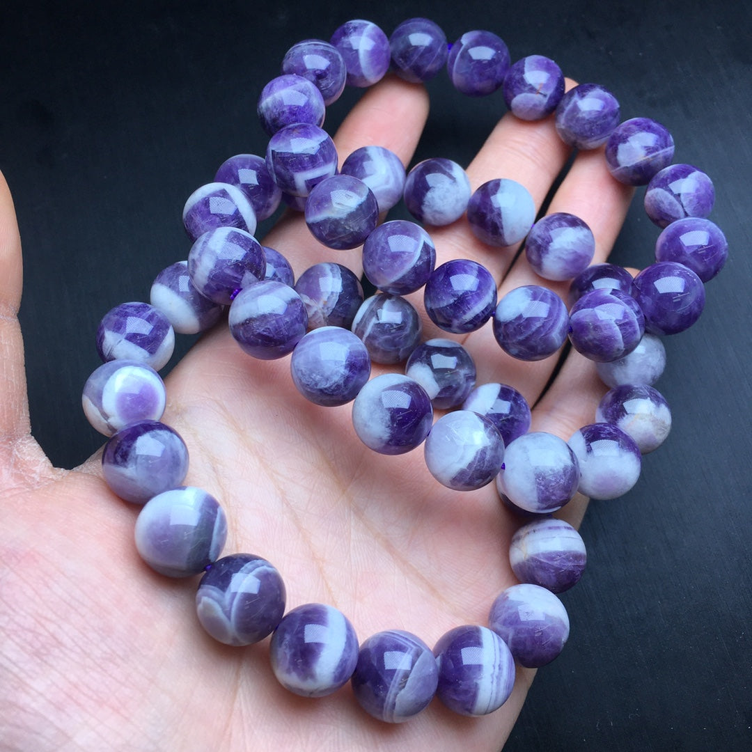 Fantasy Amethyst Crystal Single Loop Bracelet