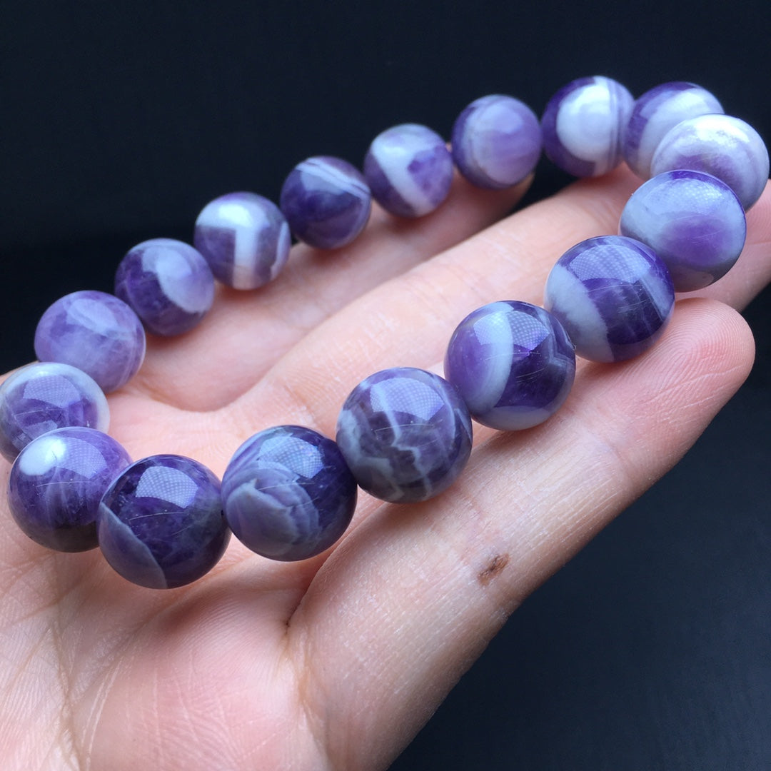 Fantasy Amethyst Crystal Single Loop Bracelet