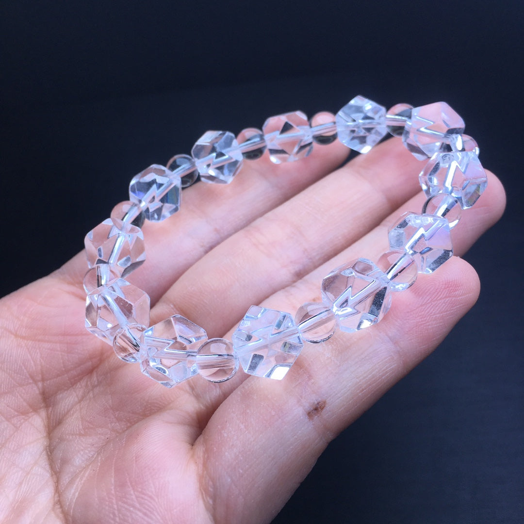 White crystal free and easy bracelet