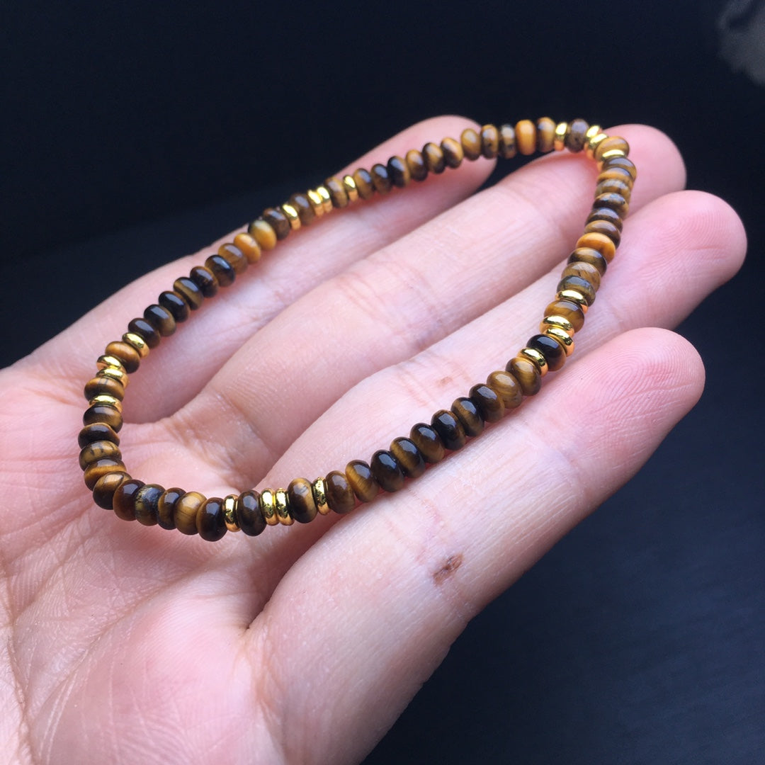 Yellow Tiger Eye Bead Bracelet