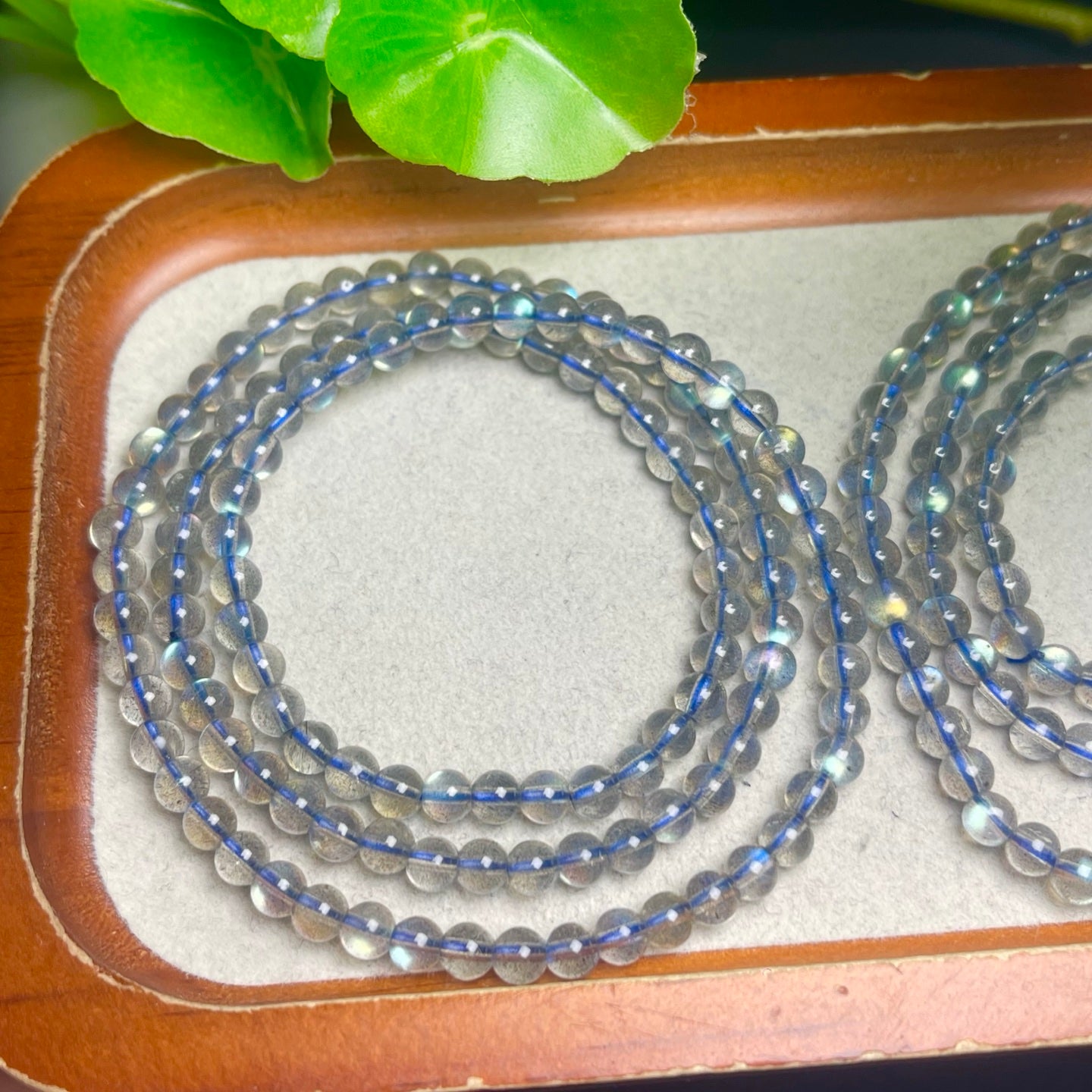 Grey Moonlight Multi-Circle Single Circle Crystal Bracelet