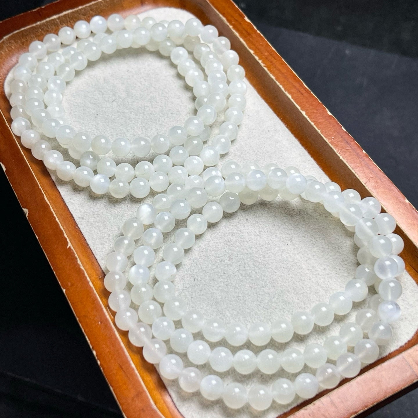 White Moonlight Multi-Circle Bracelet