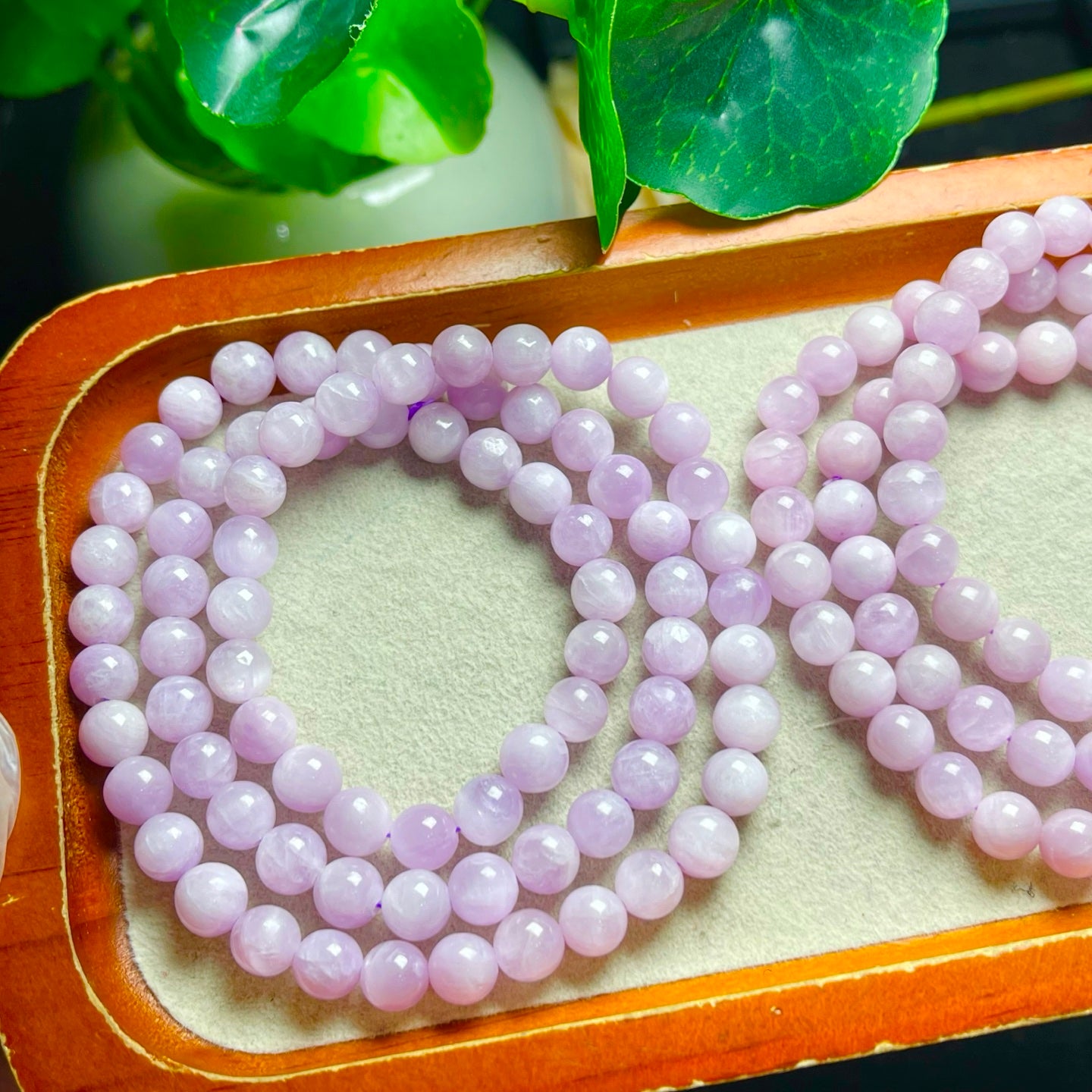 Kunzite multi-loop single-loop crystal bracelet