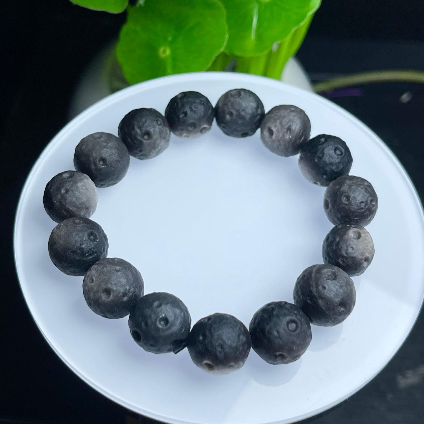 Silver Diamond Planet Shape Single Loop Bracelet