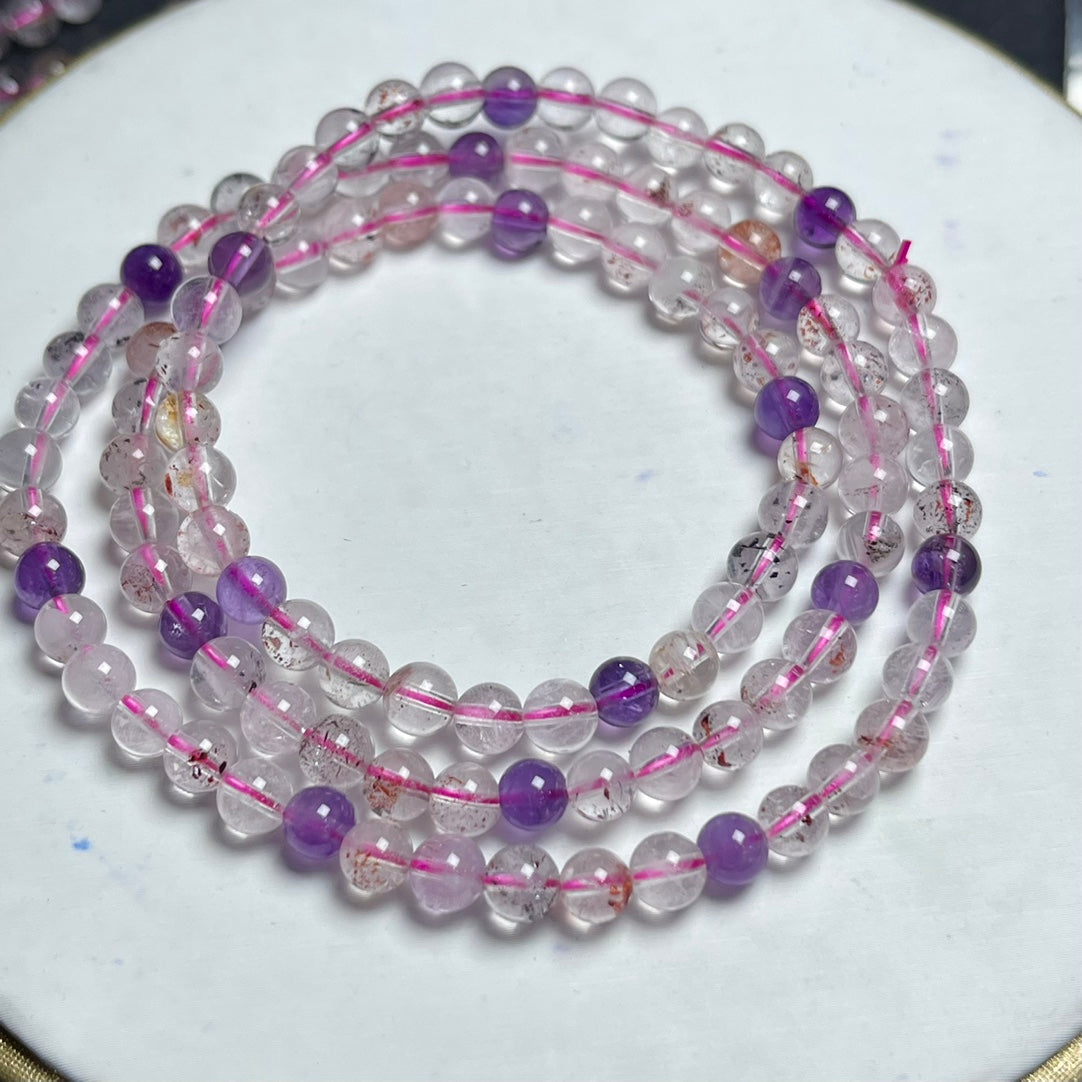 Super seven-loop single-loop crystal bracelet