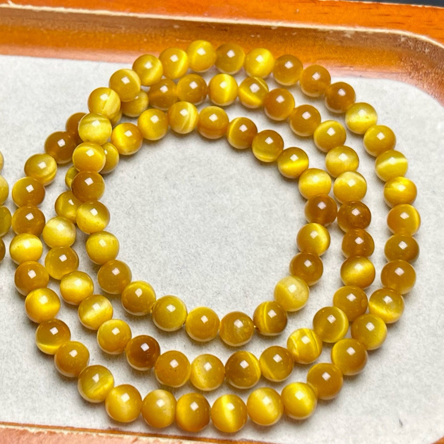 Gold Tiger Eye Multi-Circle Bracelet