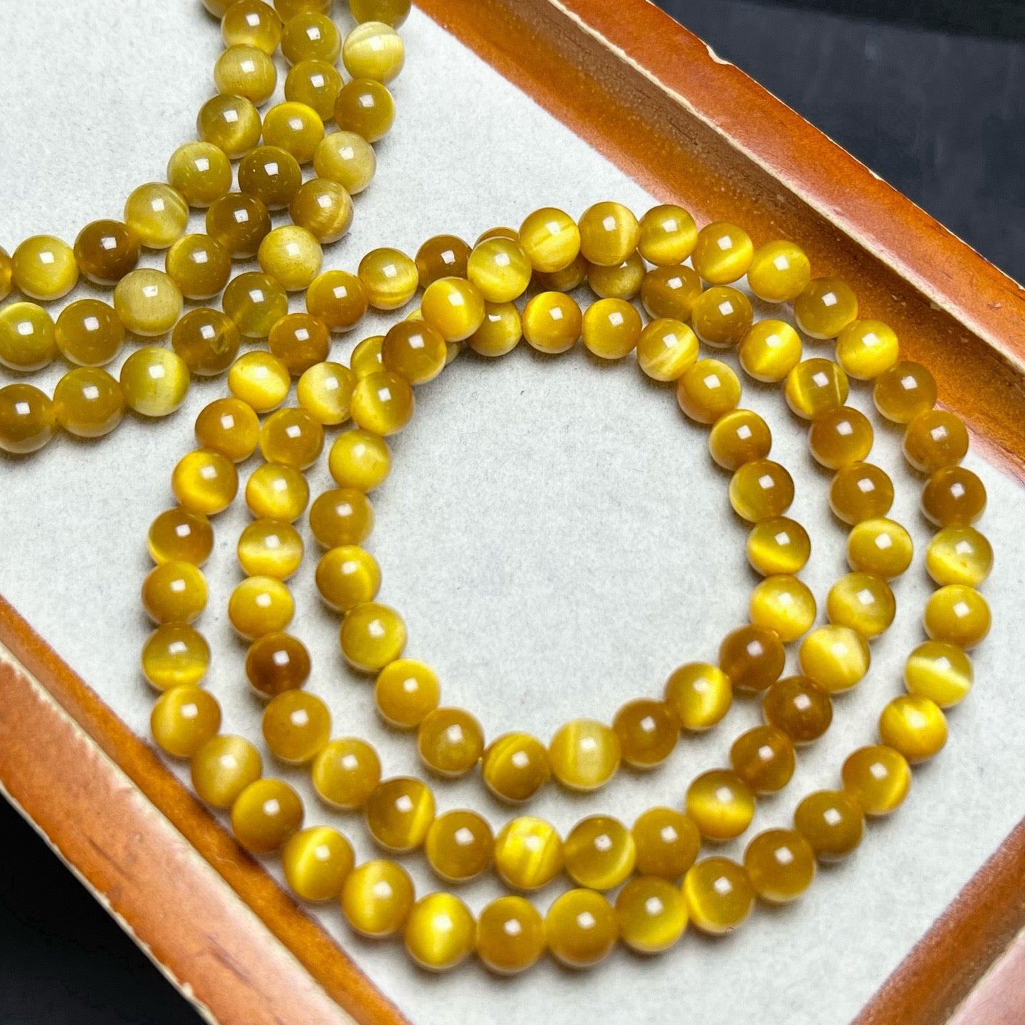 Gold Tiger Eye Multi-Circle Bracelet
