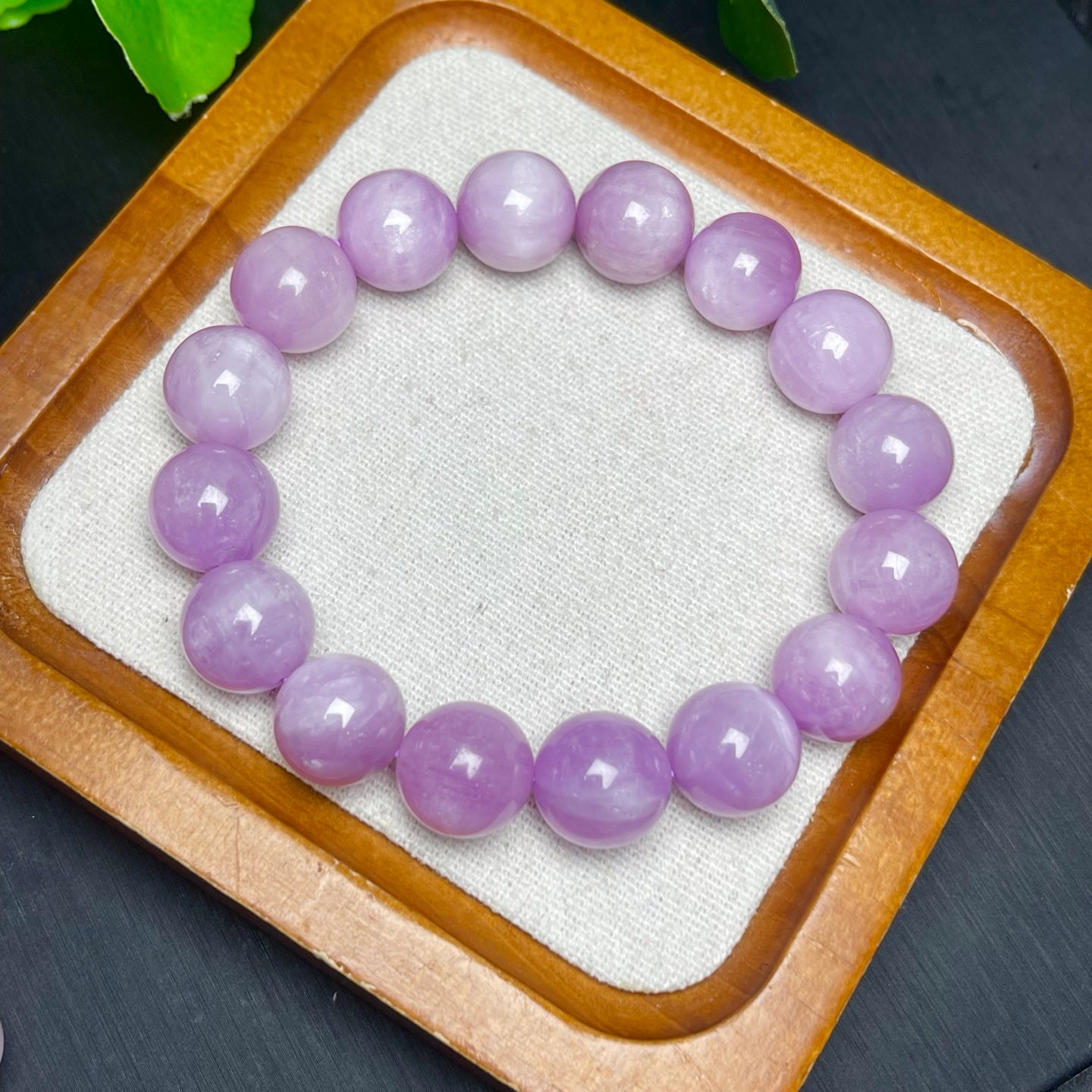 Kunzite Single Loop Crystal Bracelet