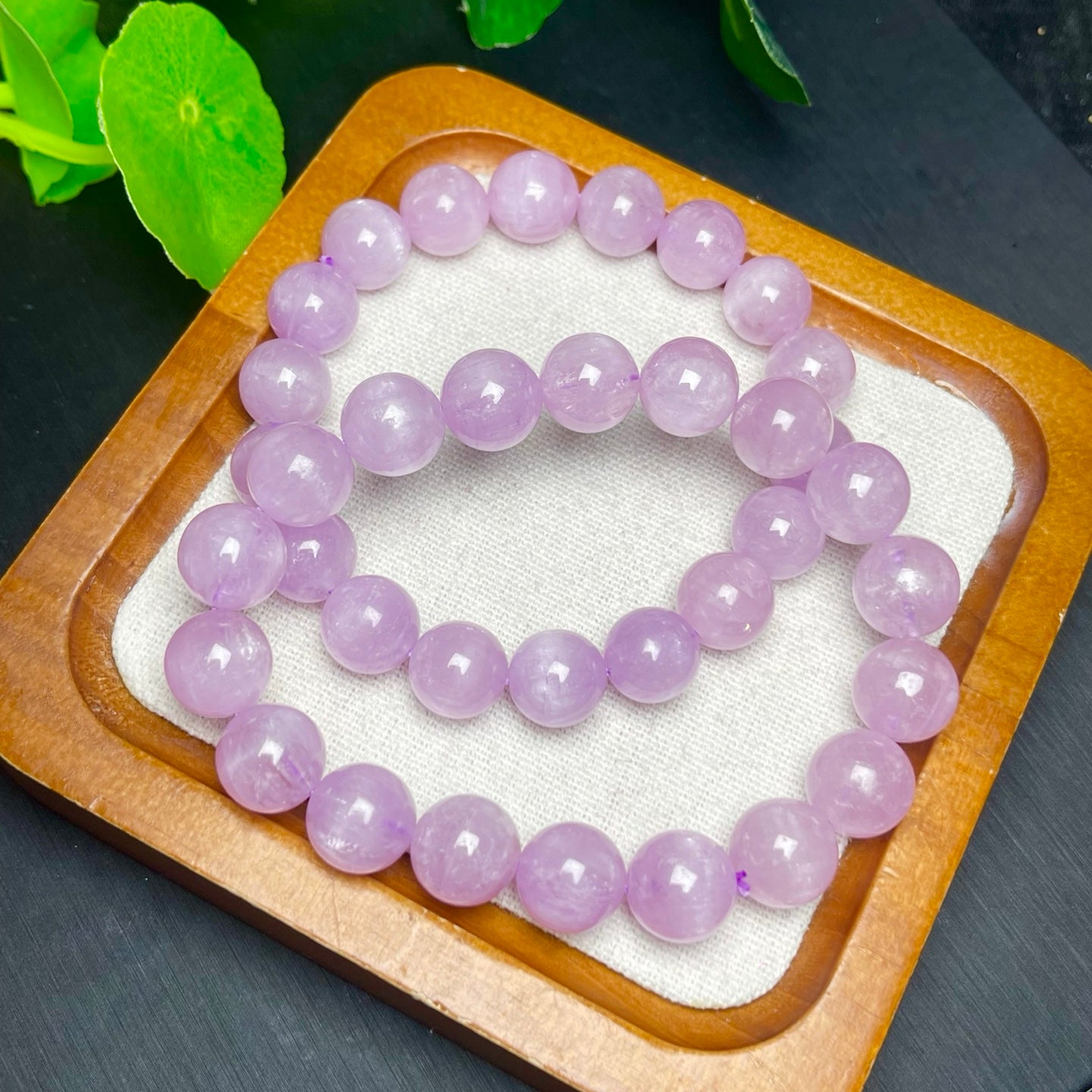 Kunzite Single Loop Crystal Bracelet