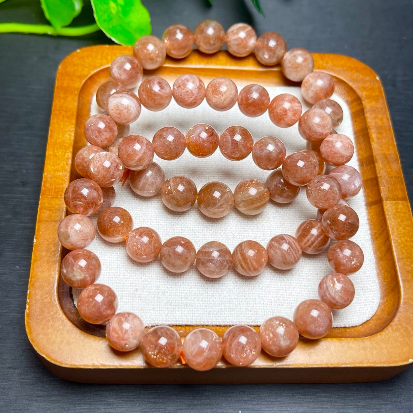 Gold Strawberry Single Loop Bracelet 8mm, 10mm