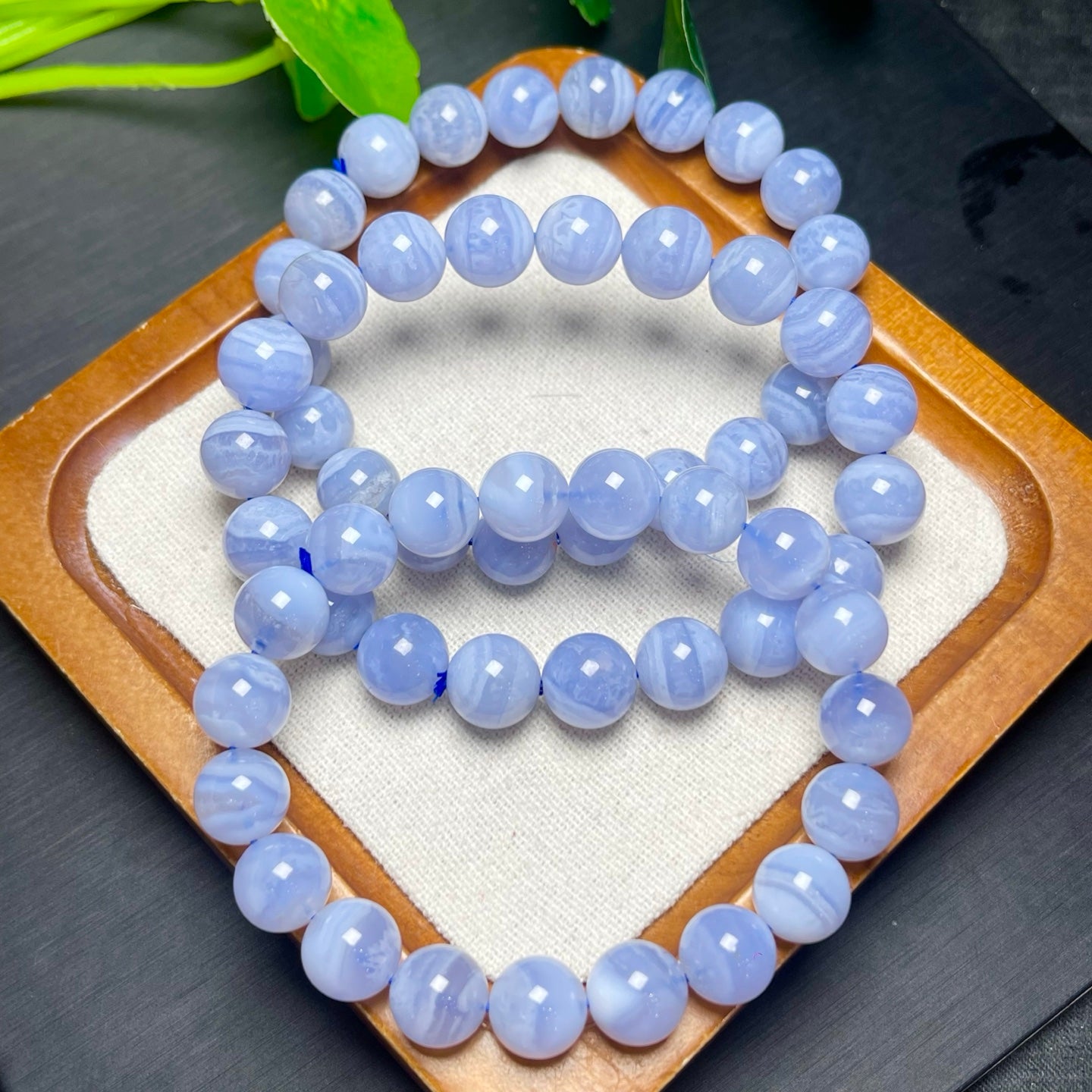 Blue Agate Single Loop Bracelet