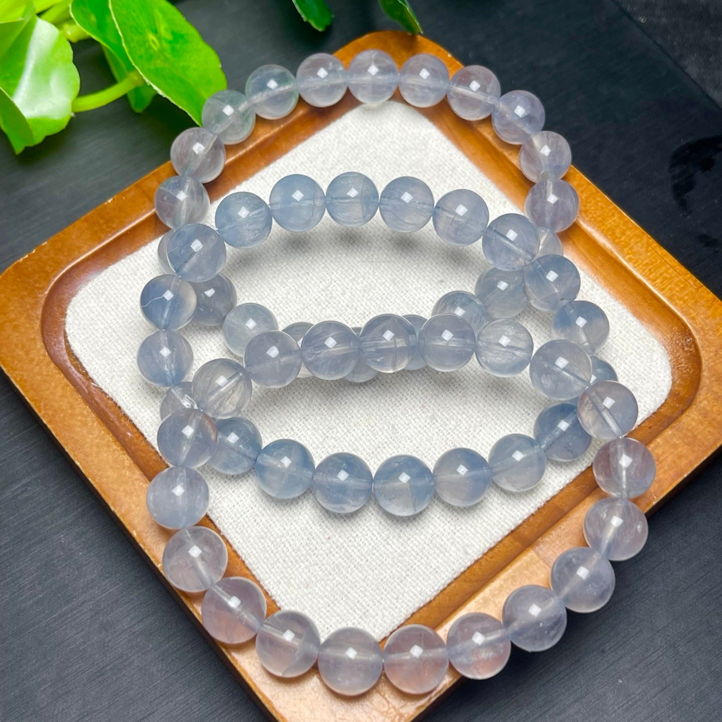Blue Fluorite Crystal Single Loop Bracelet