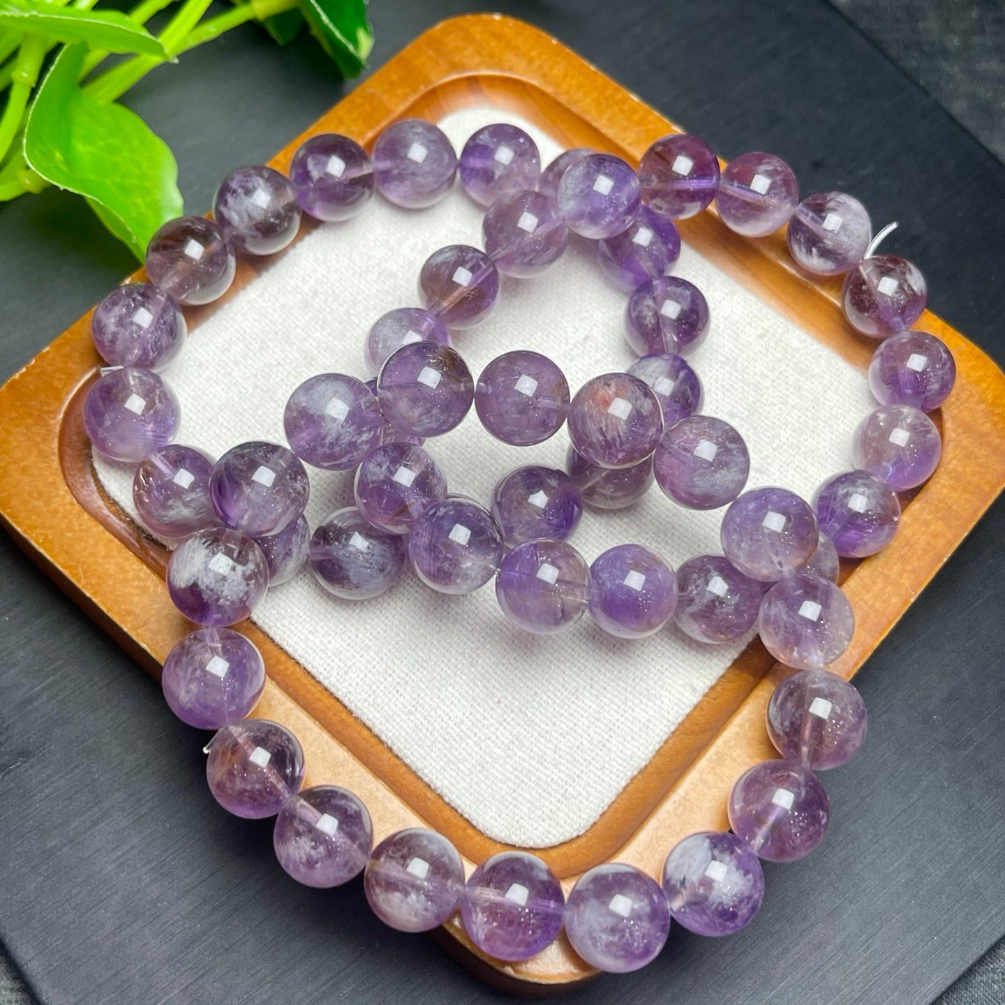 Purple Snowflake Ghost Single Loop Crystal Bracelet