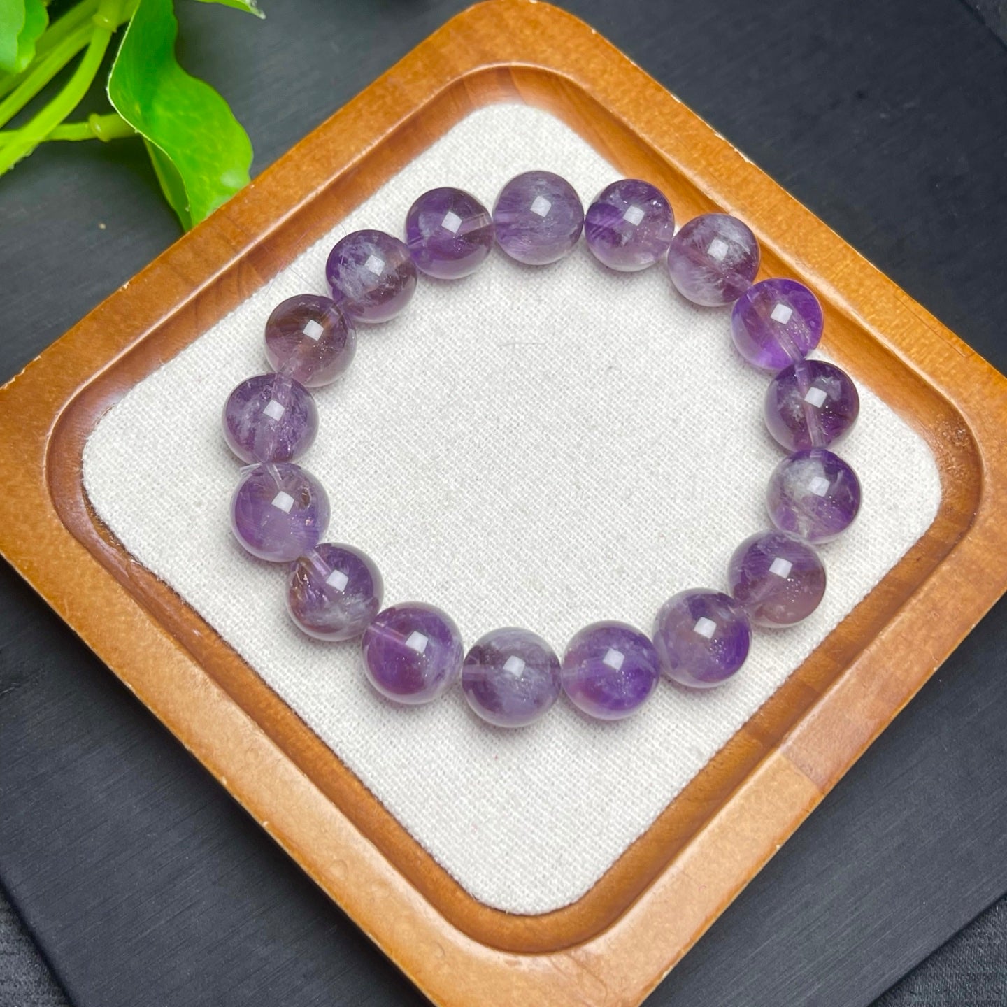 Purple Snowflake Ghost Single Loop Crystal Bracelet