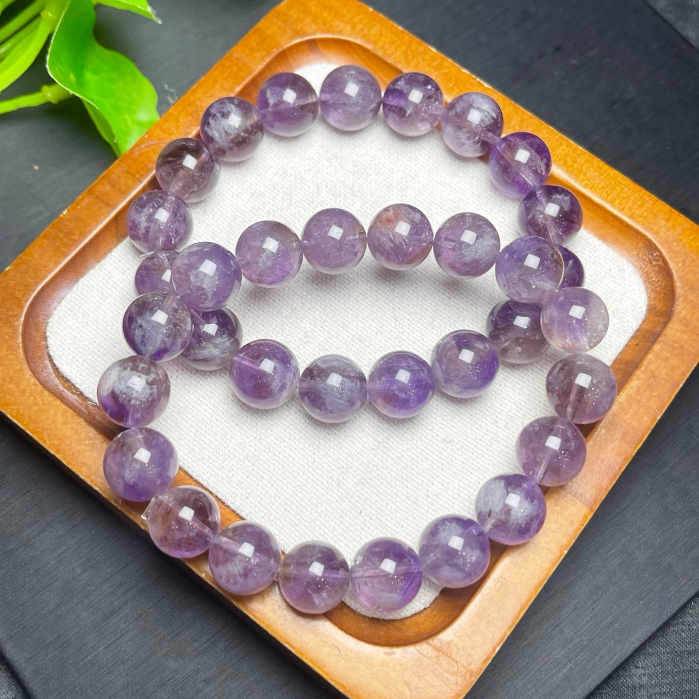 Purple Snowflake Ghost Single Loop Crystal Bracelet