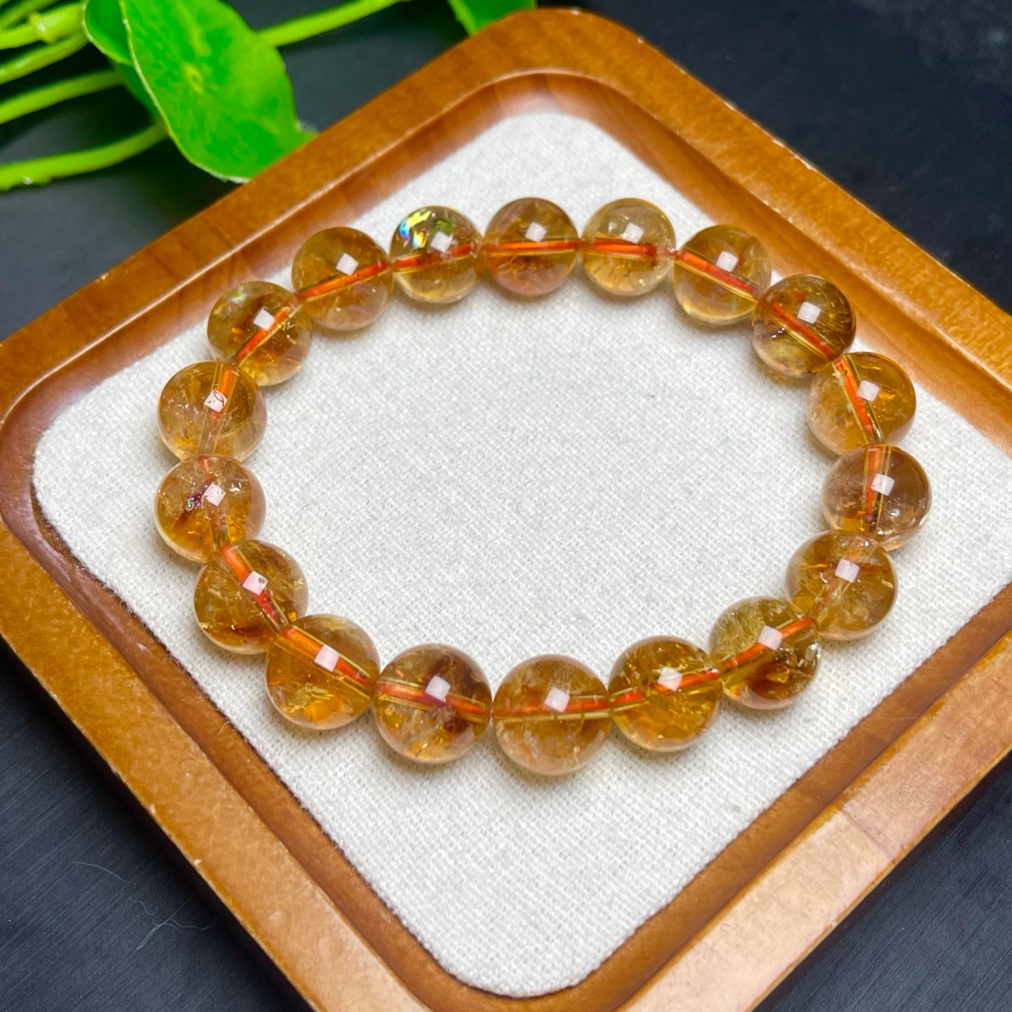 Yellow Tower Crystal Single Loop Bracelet