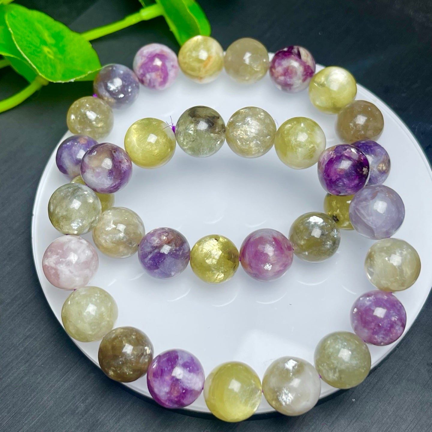 Colorful Grandmother Single Circle Crystal Bracelet