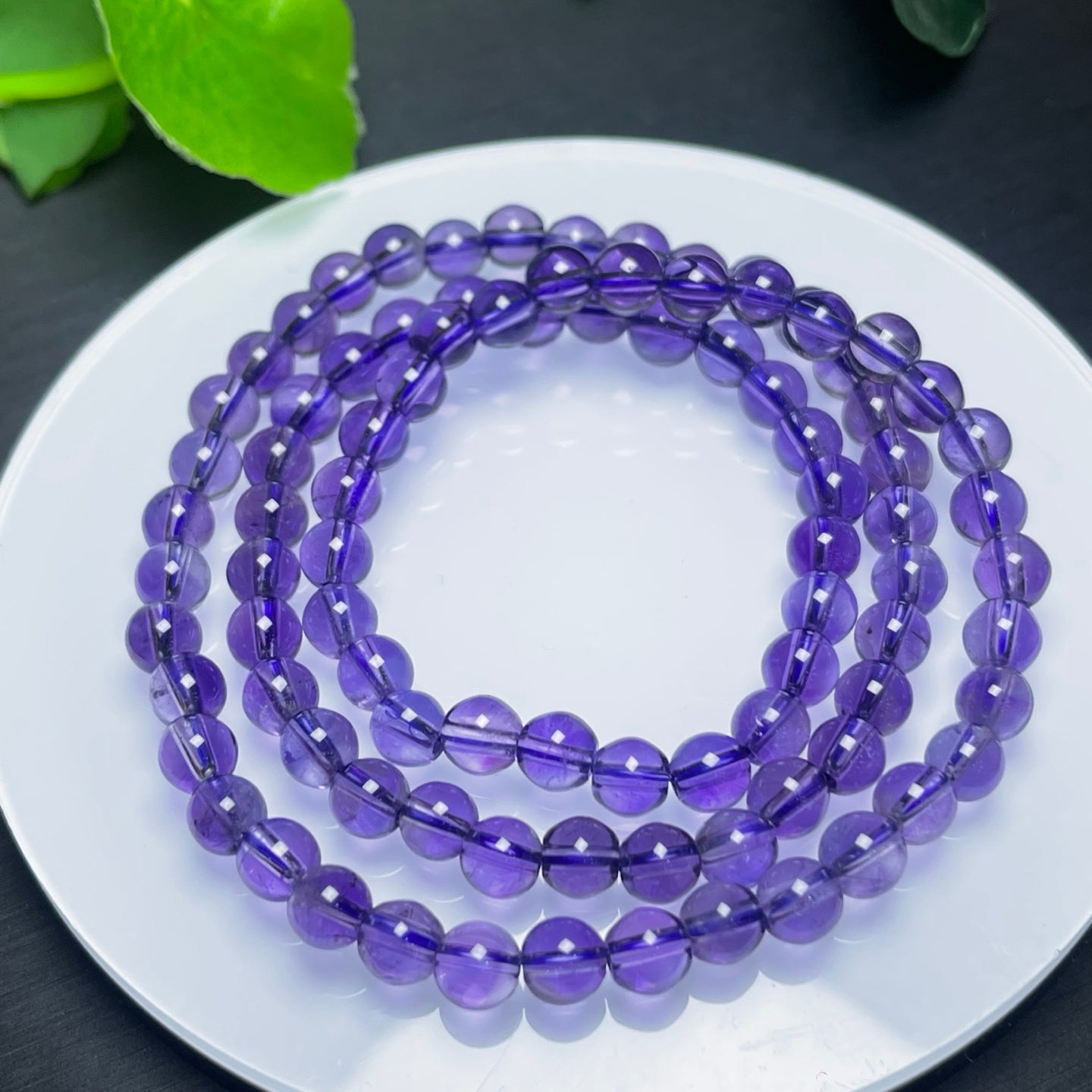 Amethyst Multi-Circle Crystal Bracelet