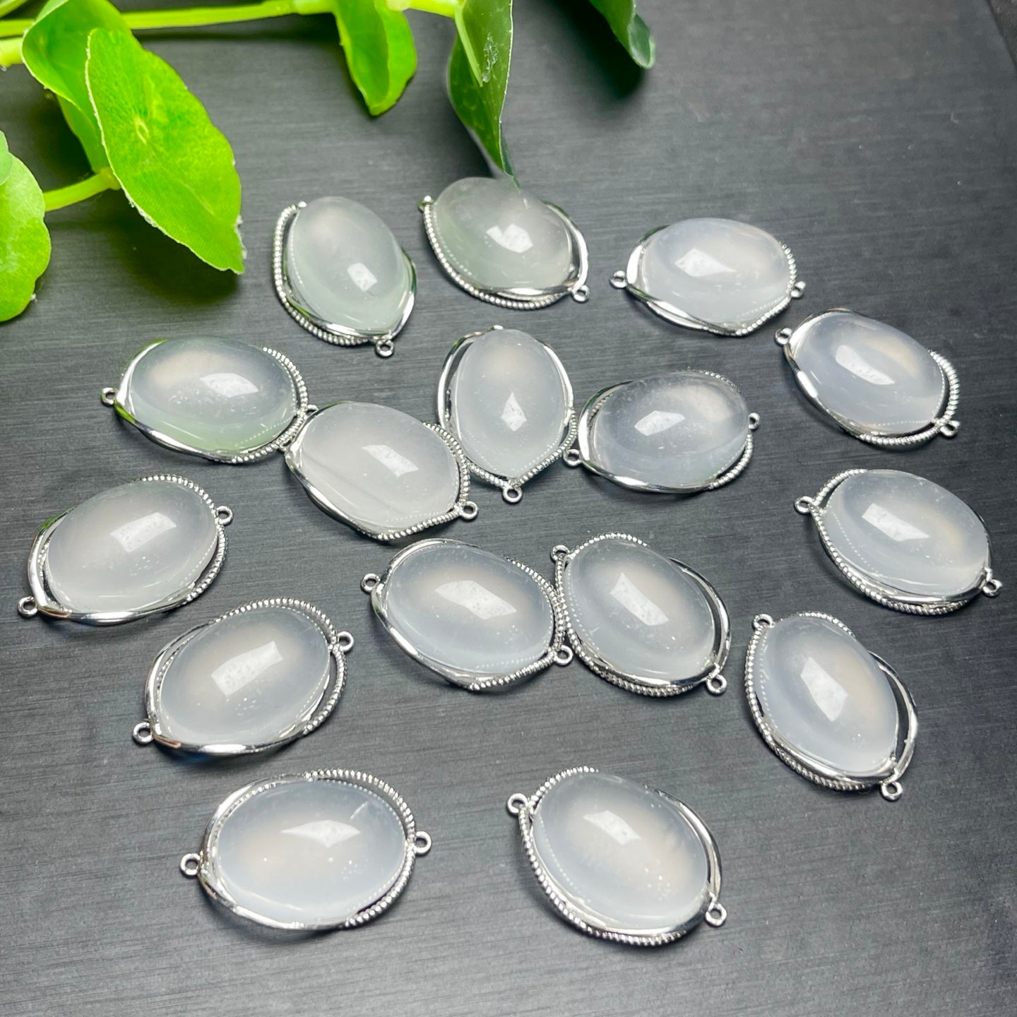Milky white crystal accessories