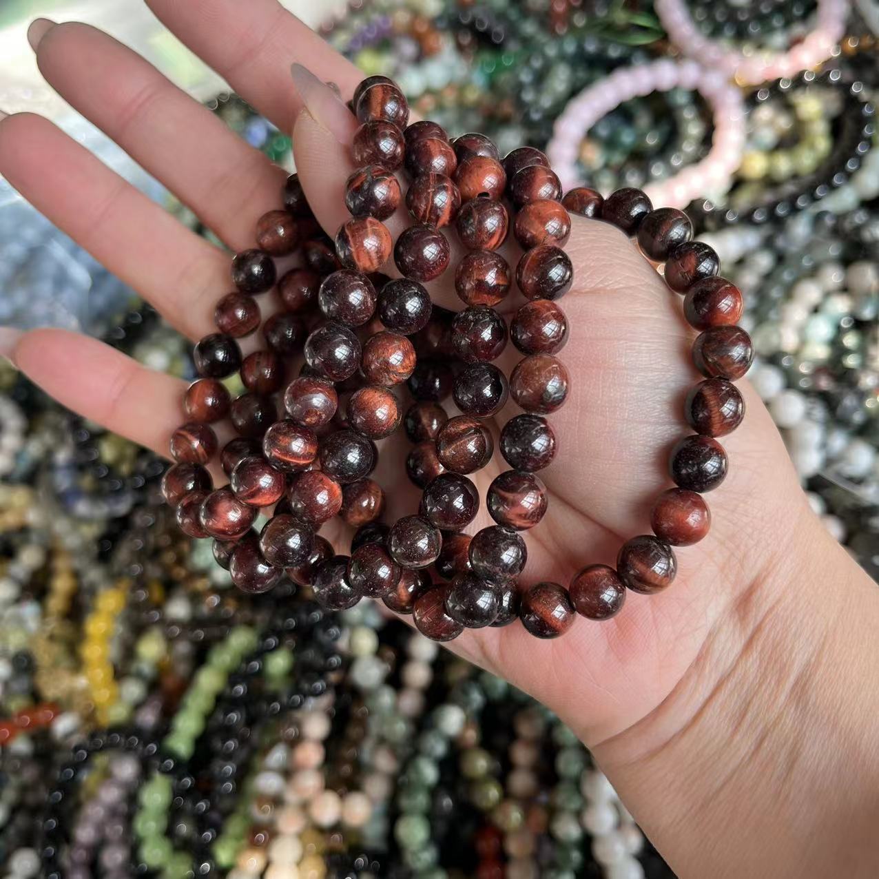 Natural crystal bracelet mixed material bracelet