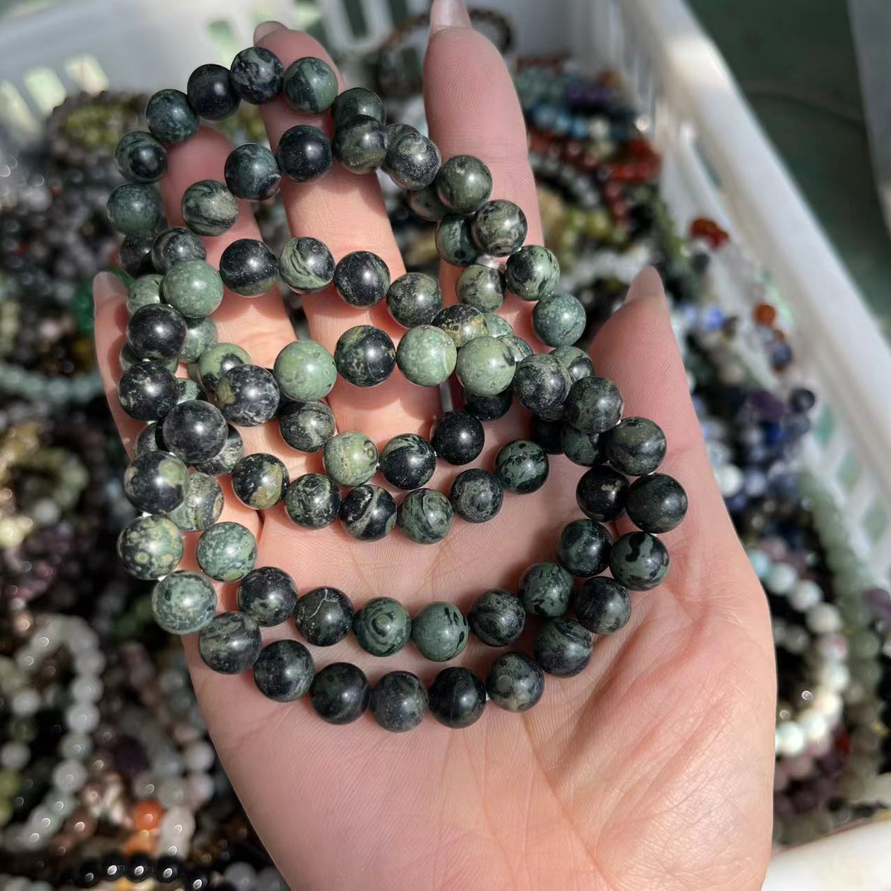 Natural crystal bracelet mixed material bracelet