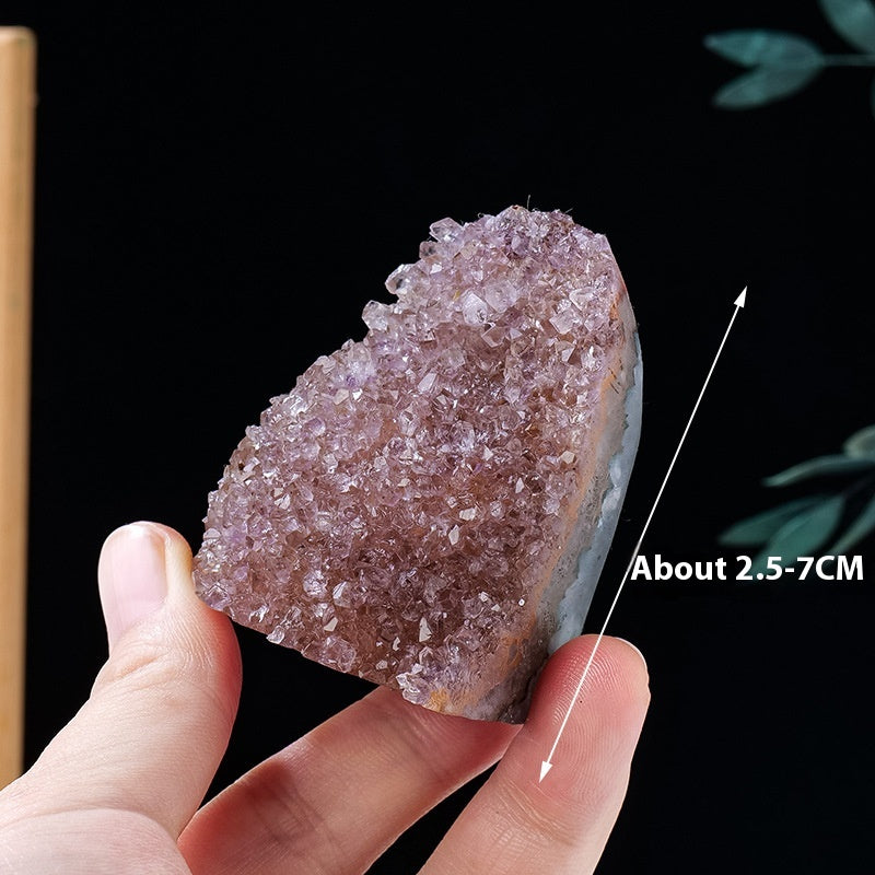 Natural colored crystal clusters, amethyst clusters, demagnetizing feng shui decorative ornaments