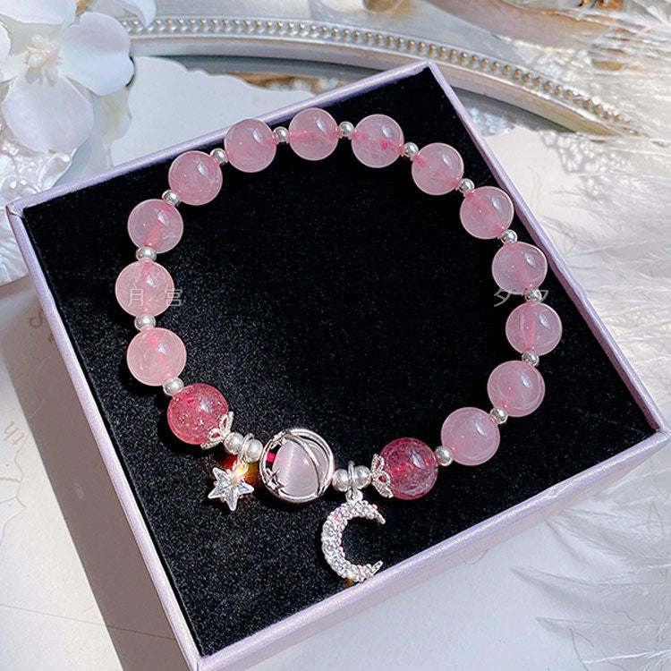 Cat Eye Bracelet Sea Blue Treasure Grey Moonlight Crystal Bracelet
