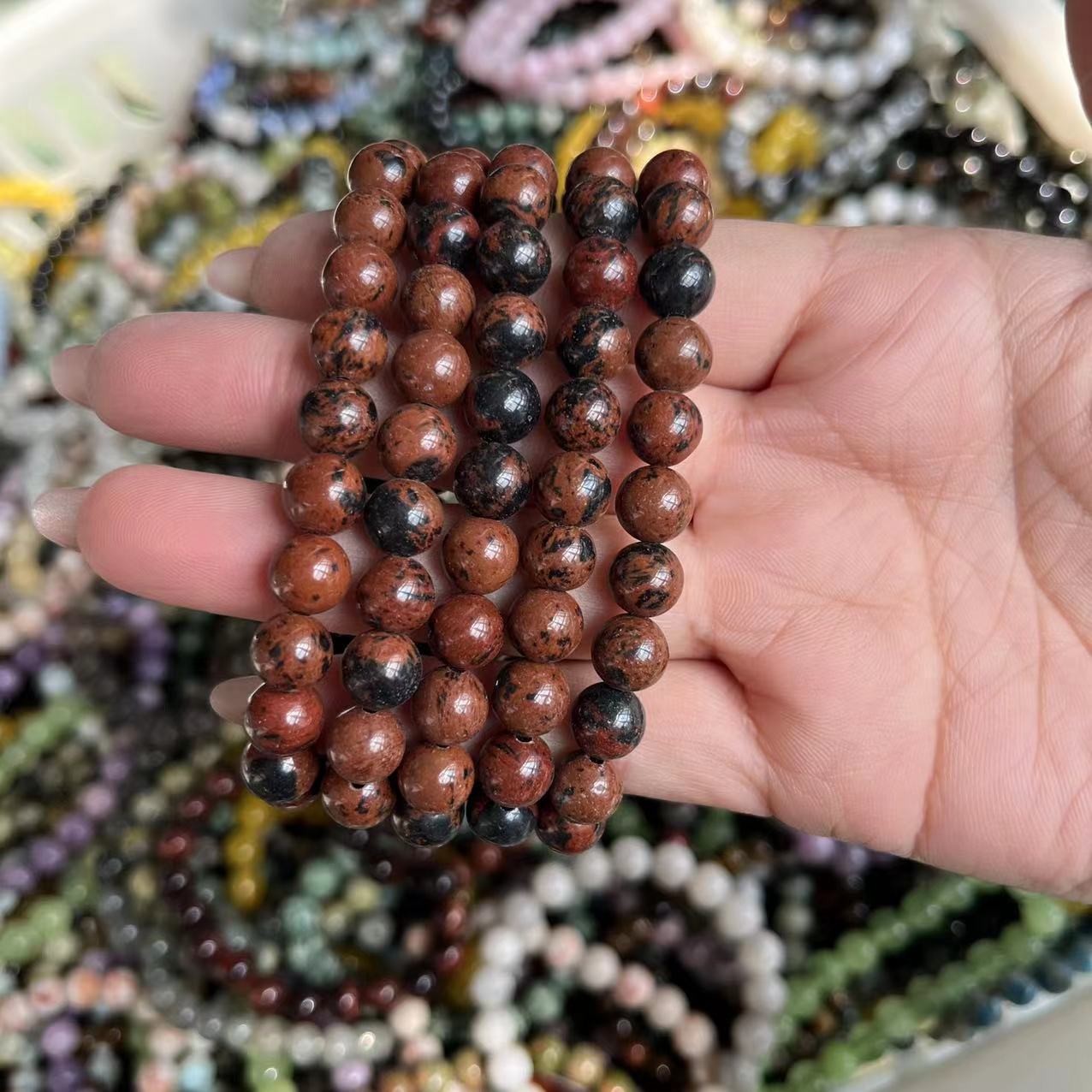 Natural crystal bracelet mixed material bracelet