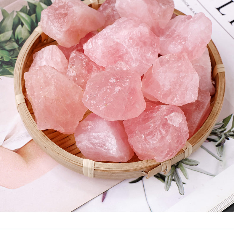 Natural powder crystal raw stone bulk crystal stone ornament