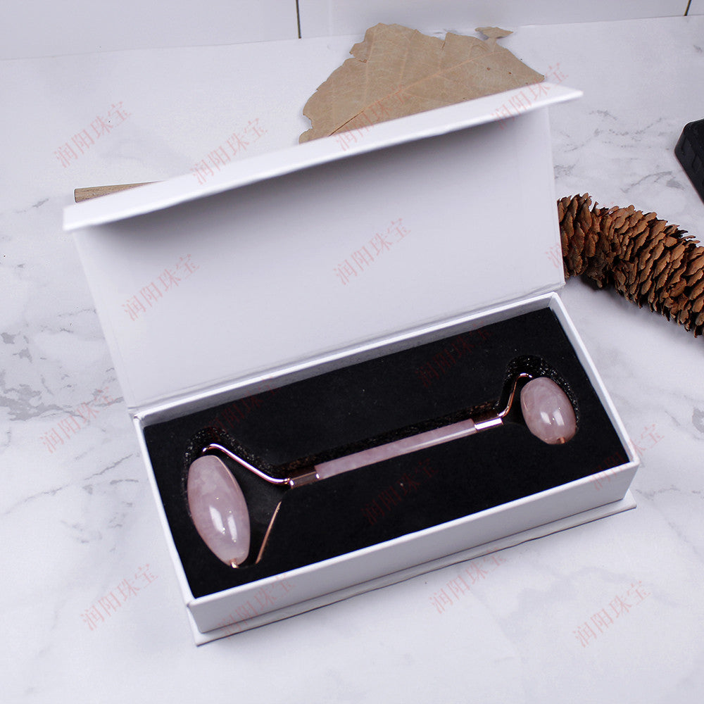 Natural crystal scooter massager facial jade push