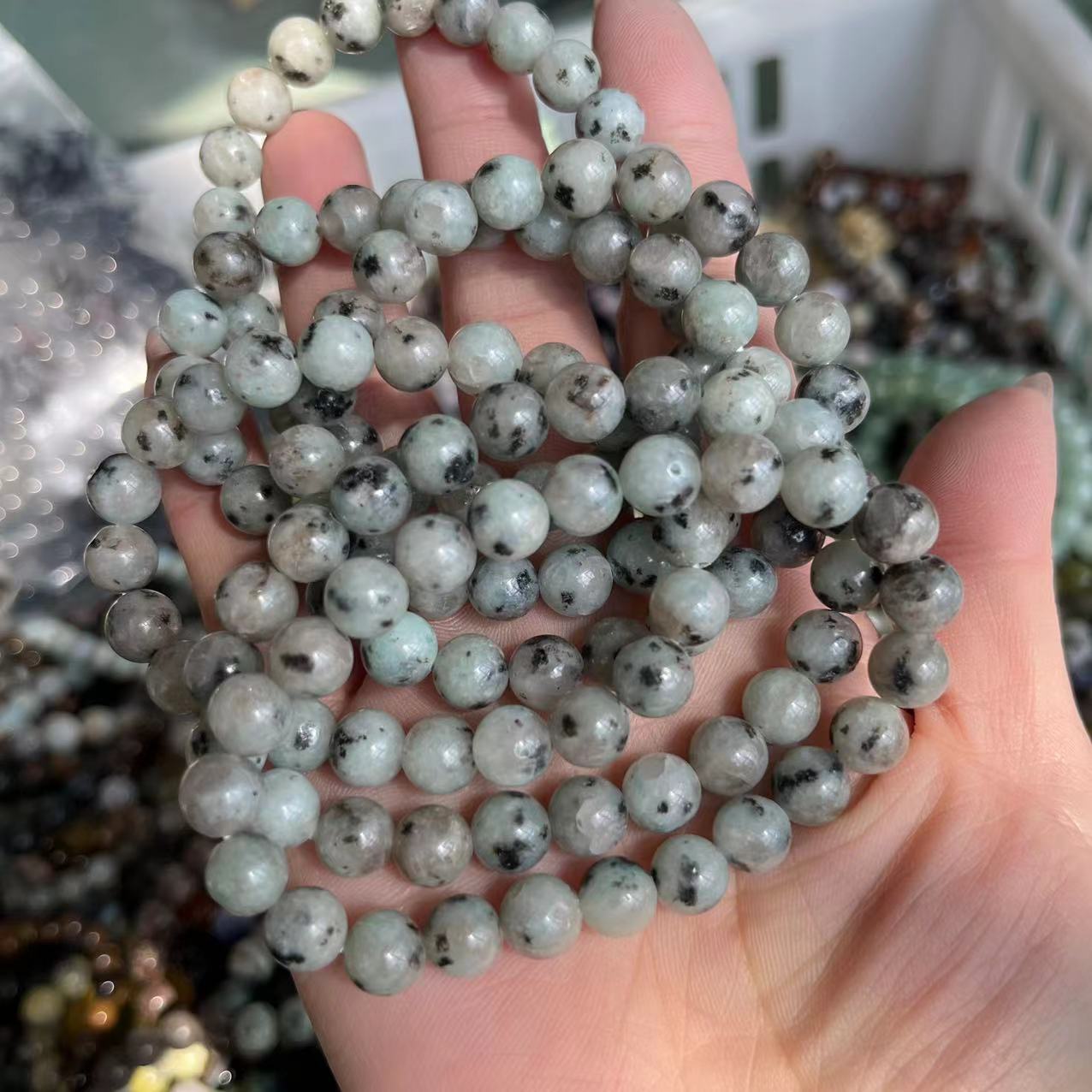 Natural crystal bracelet mixed material bracelet