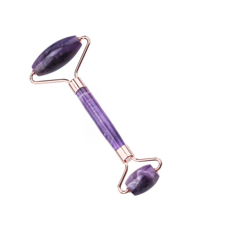 Natural crystal scooter massager facial jade push