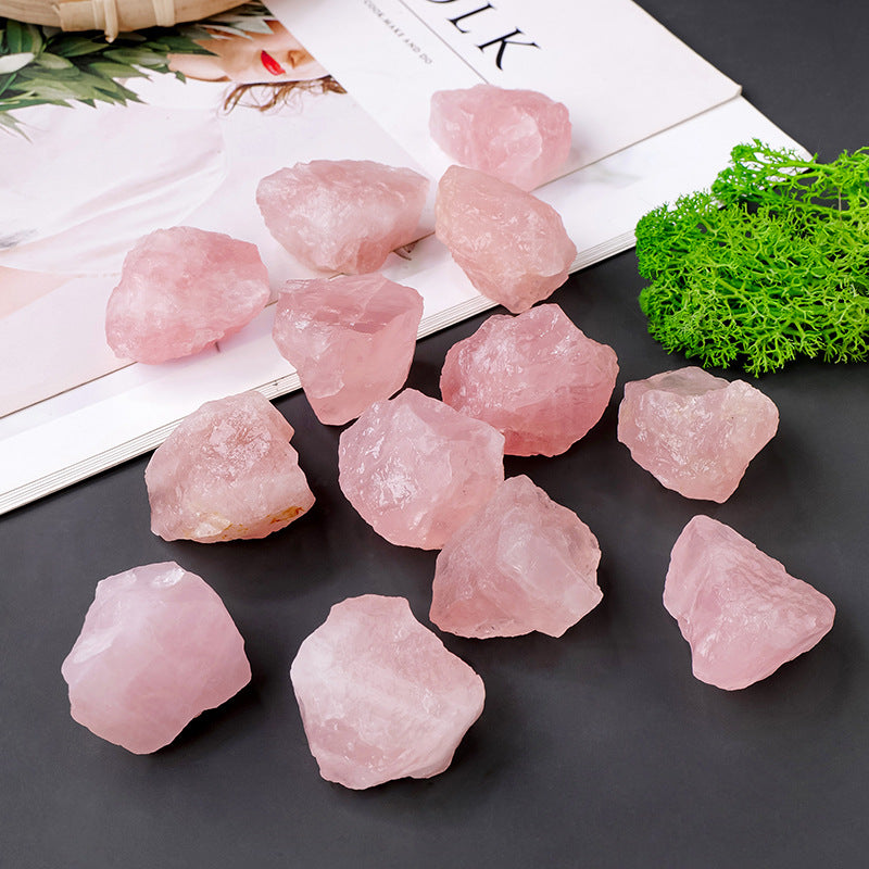 Natural powder crystal raw stone bulk crystal stone ornament