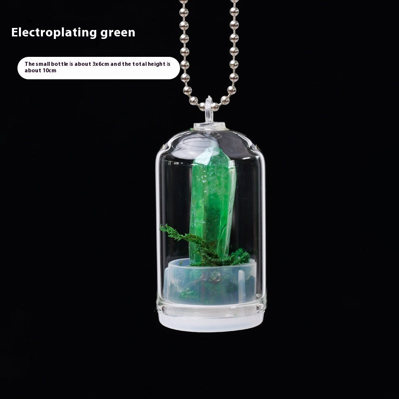 Natural crystal raw stone mineral standard bottle ornament, crystal mineral specimen wish bottle